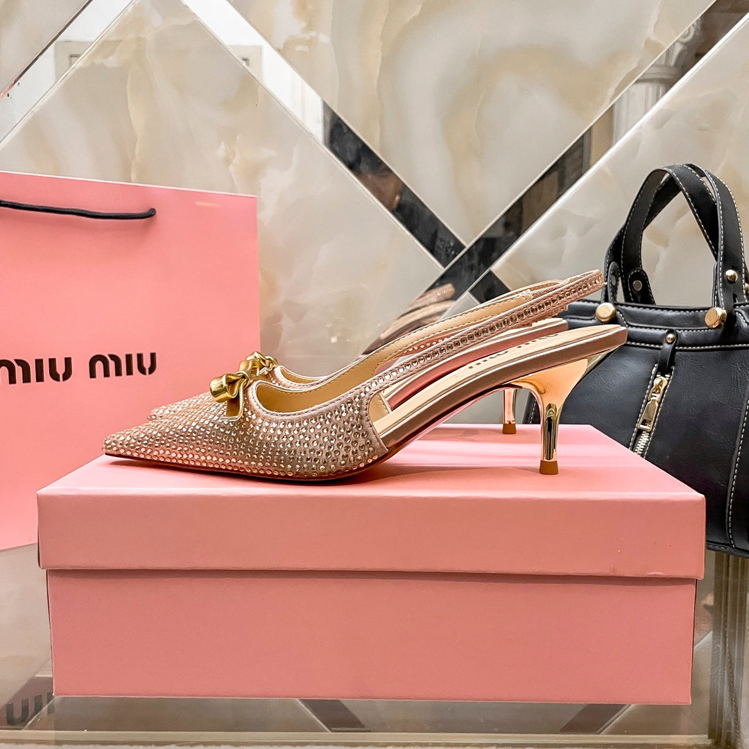 Pantofi cu toc Miu Miu