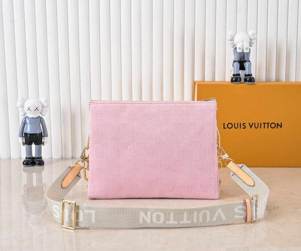 Louis Vuitton pink denim bag
