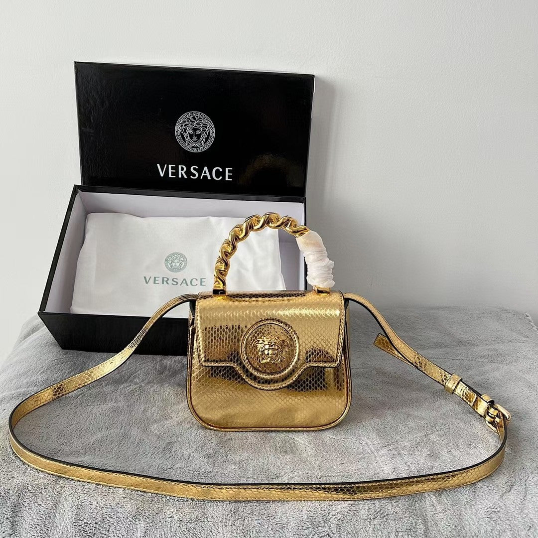 Versace handbag gold