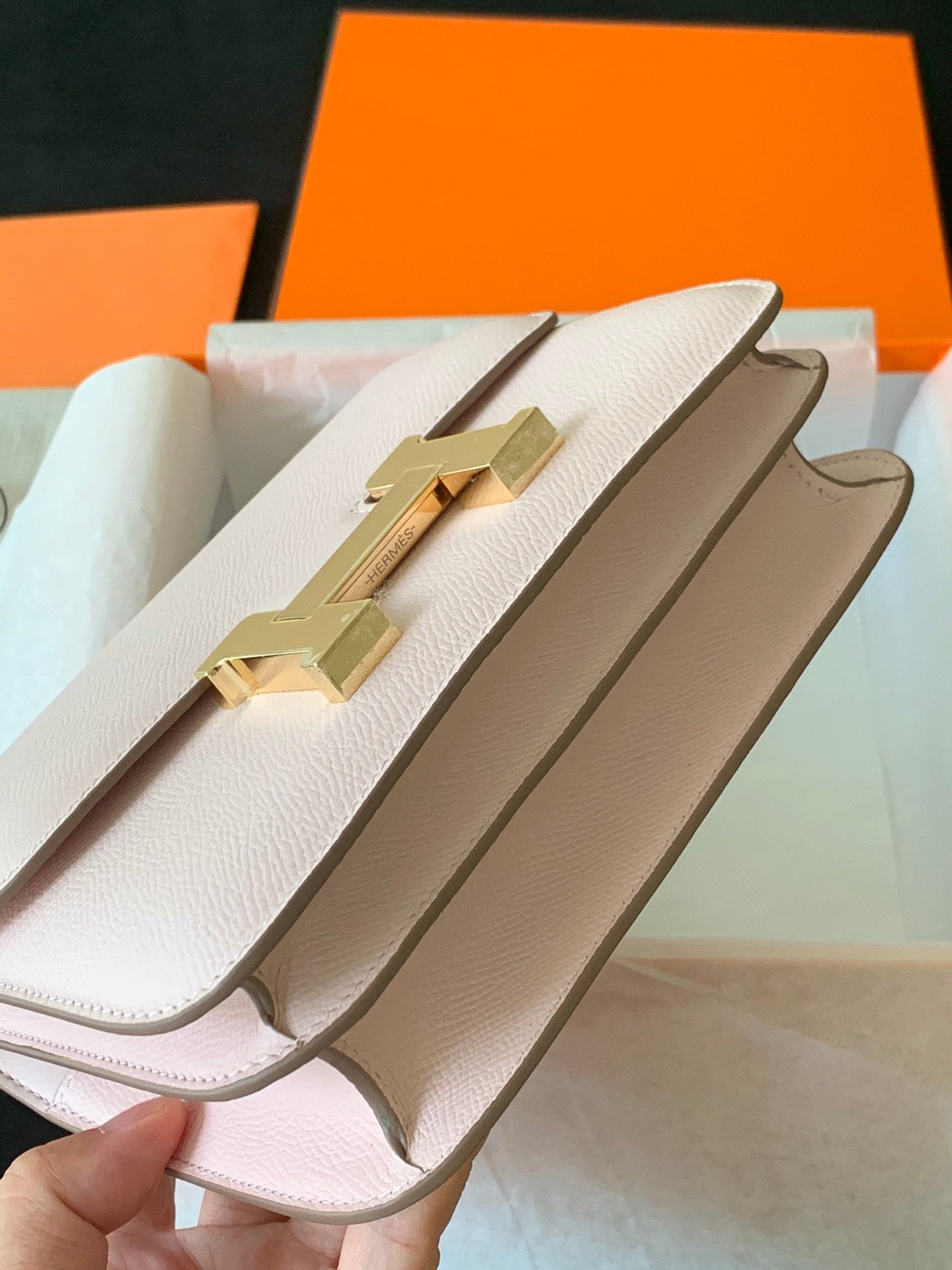 Hermes Constance bag powder