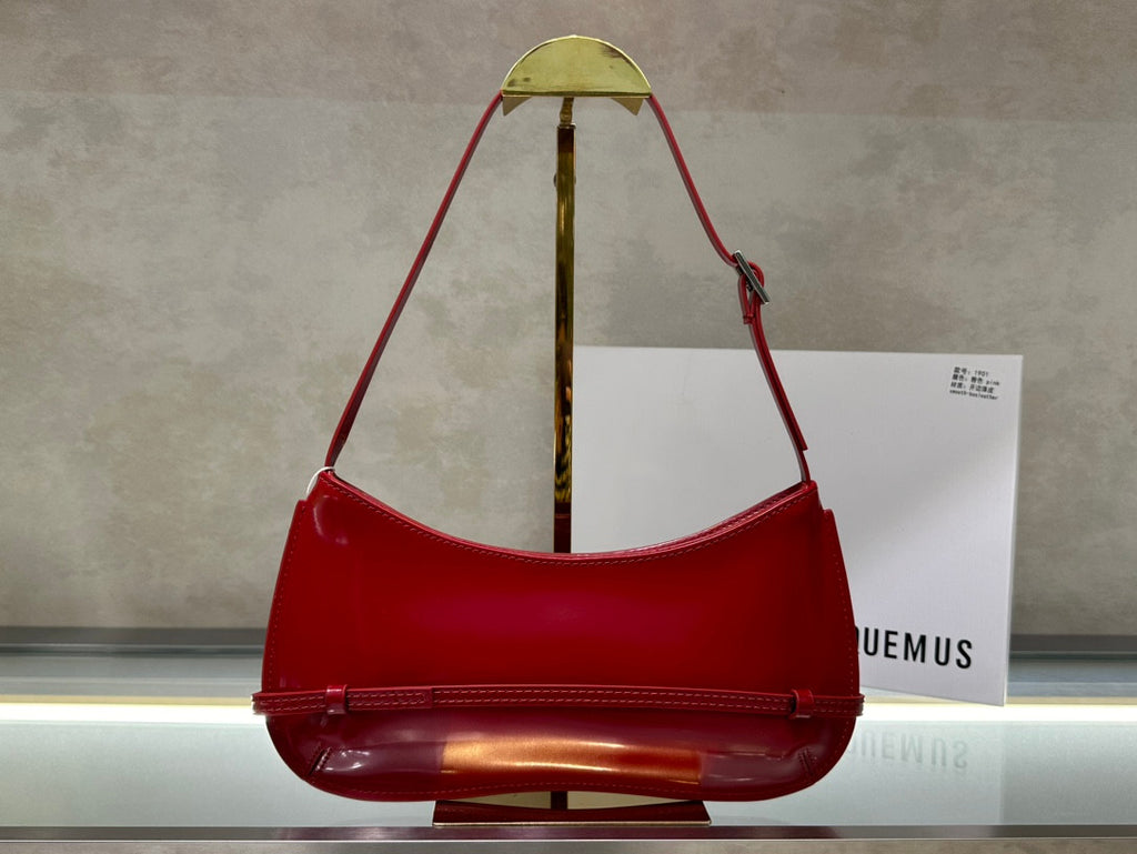 Geanta Jacquemus le chiqito burgundy