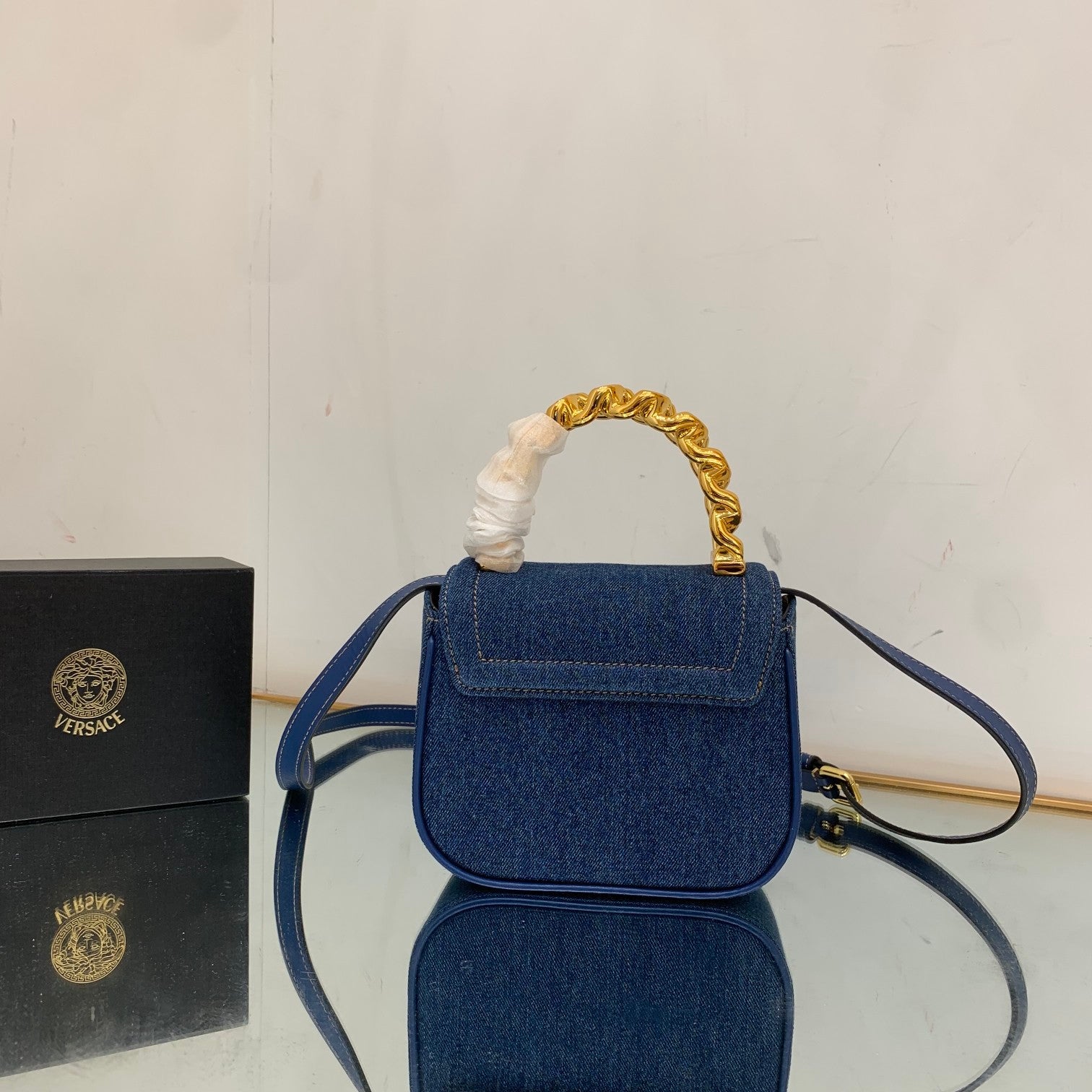 Versace denim bag