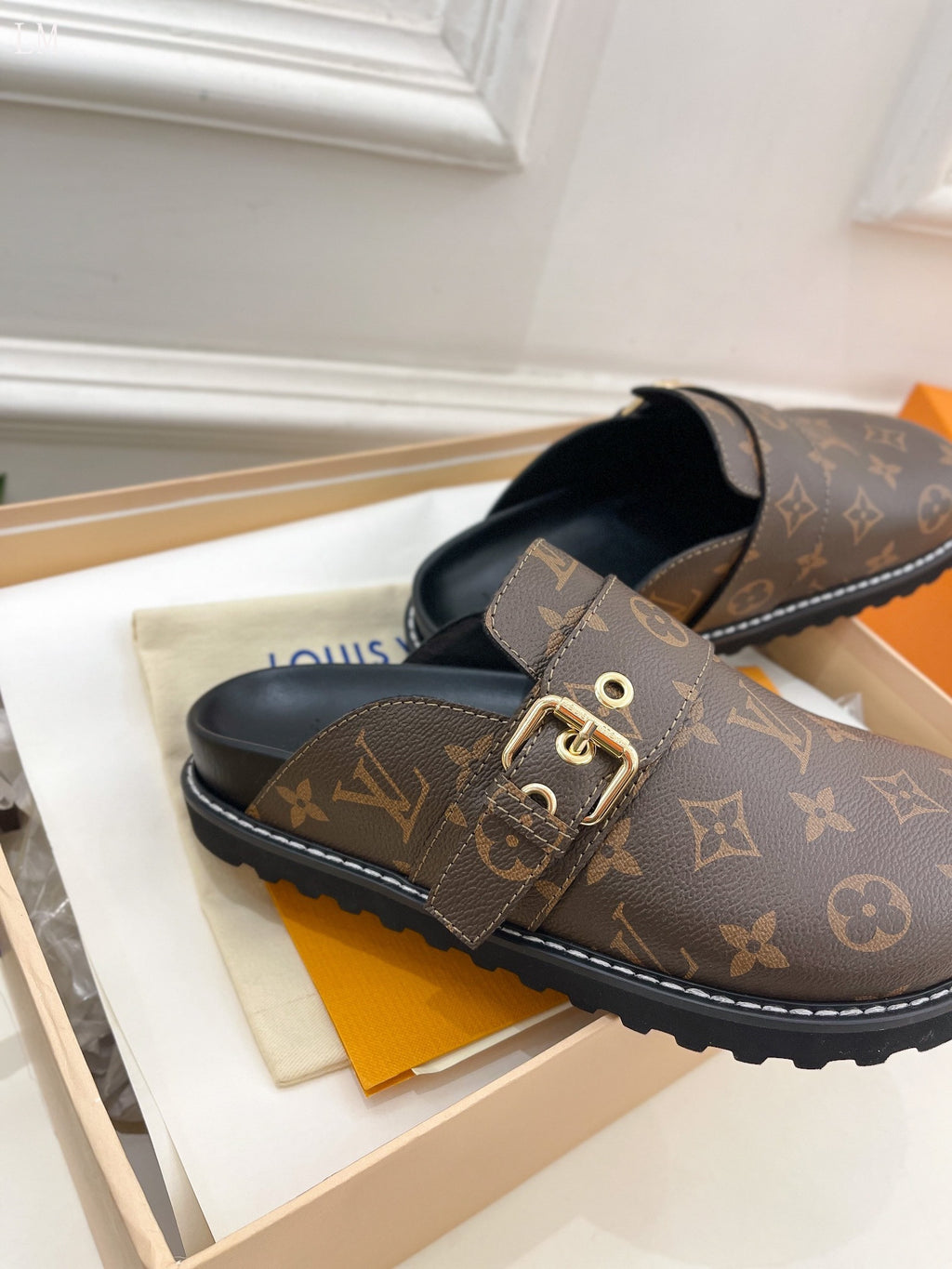 Louis Vuitton mules monogram