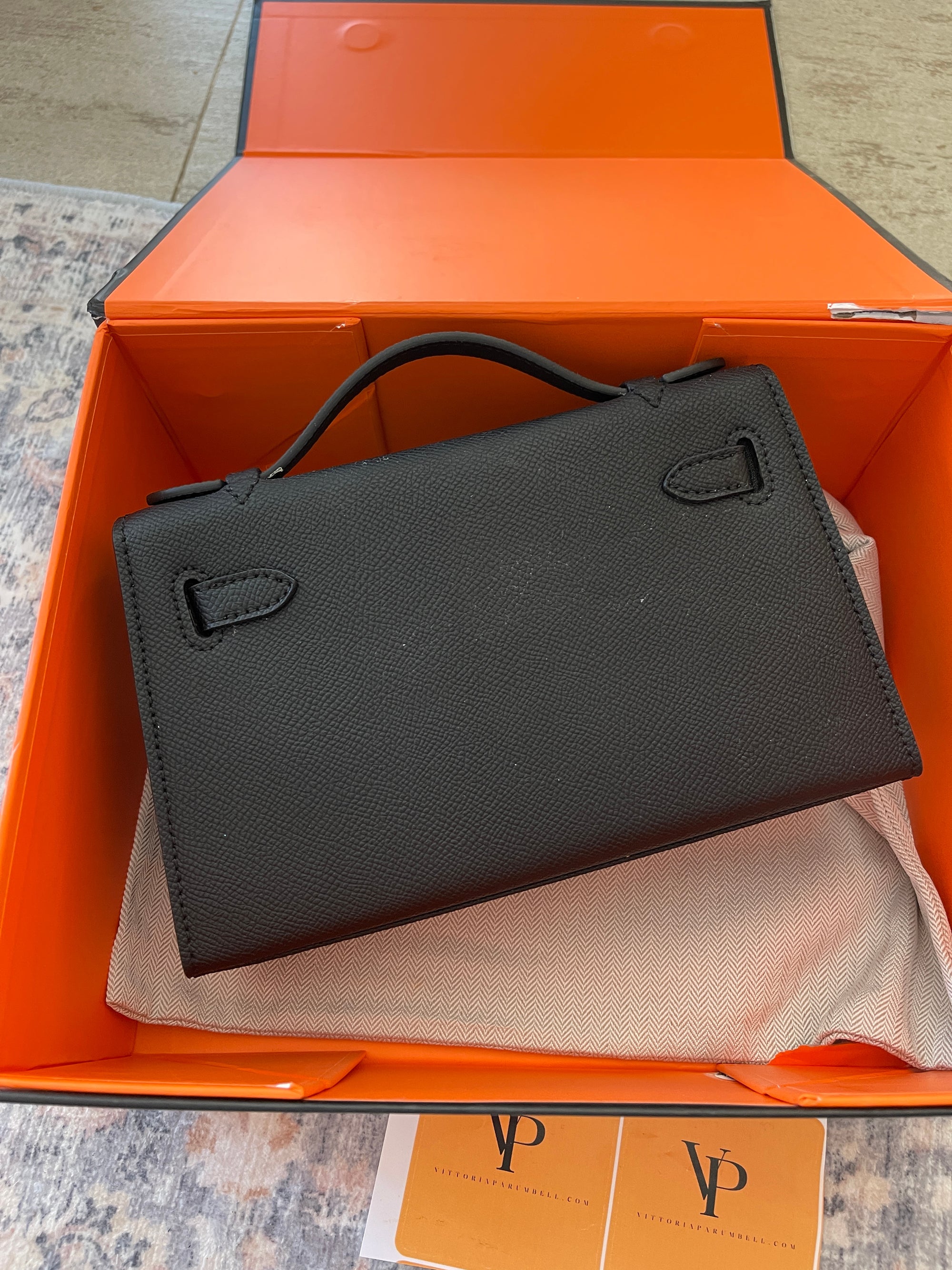Hermes Kelly pochette black