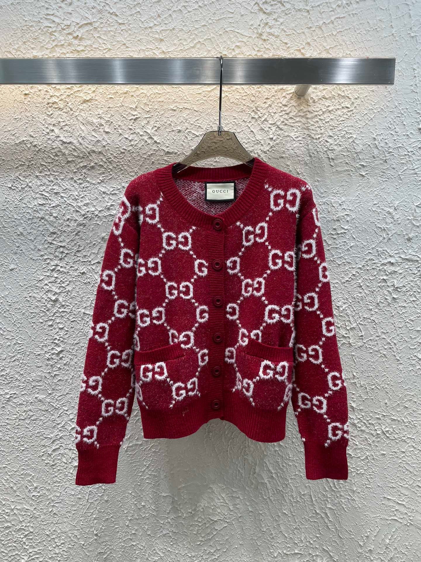 Cardigan Gucci in bordo