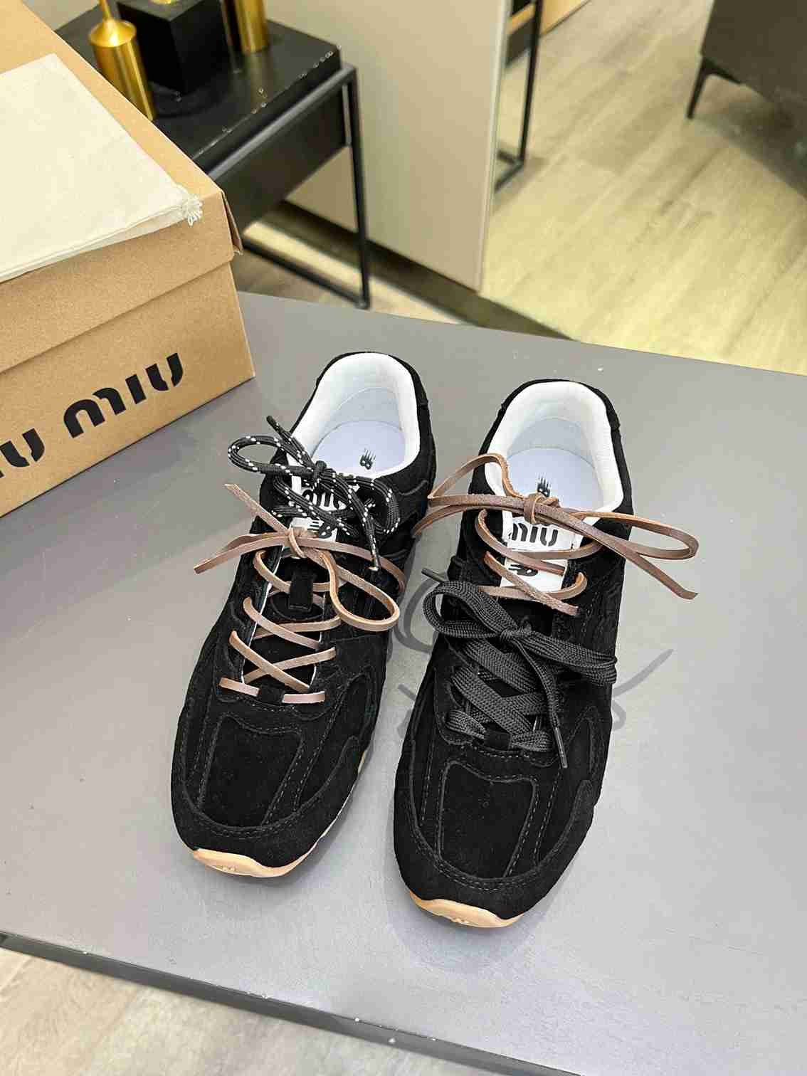 Miu Miu * New Balance sneakers black