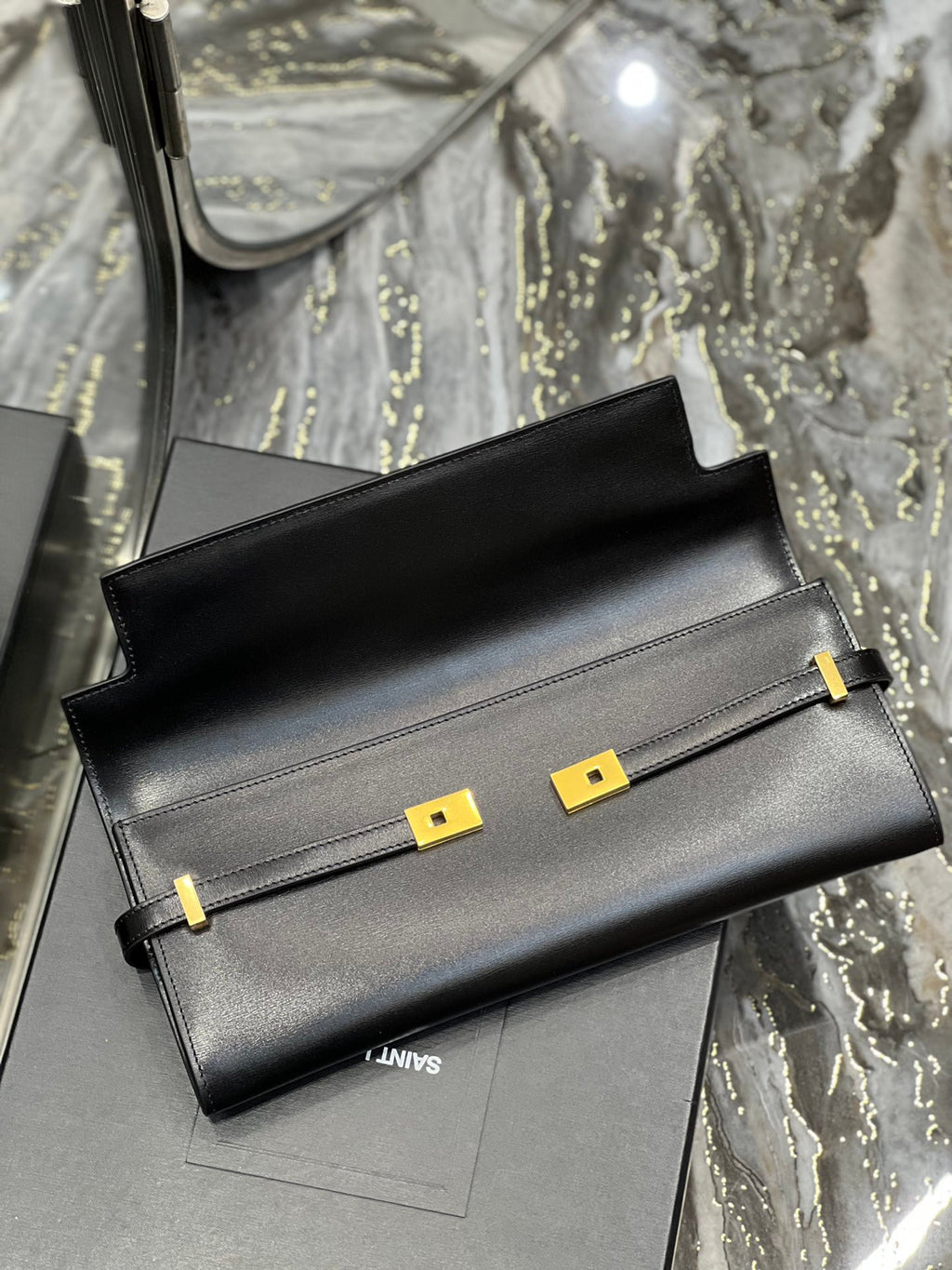 YSL Clutch In Black