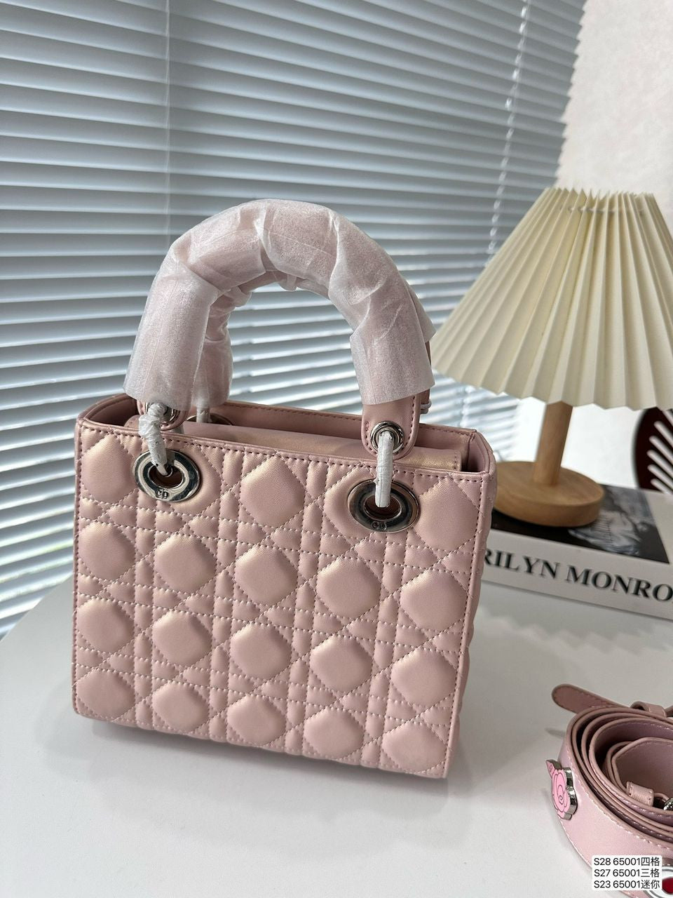 Lady Dior Bag in Pearlscent Pink