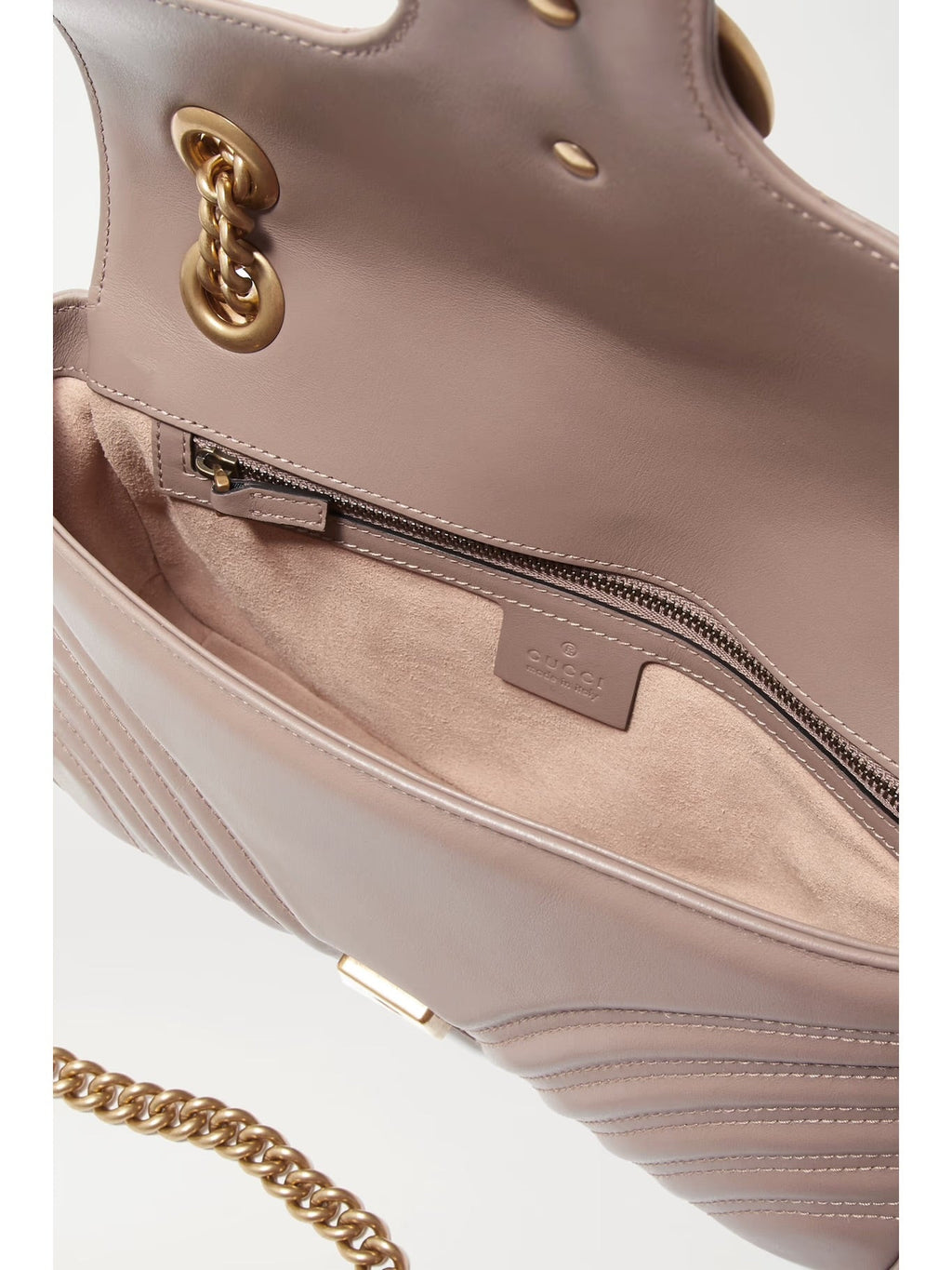 GG Marmont nude quilted shoulder bag