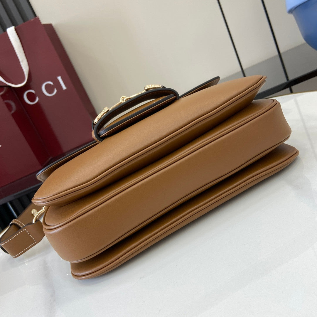 Gucci horsebeat bag brown