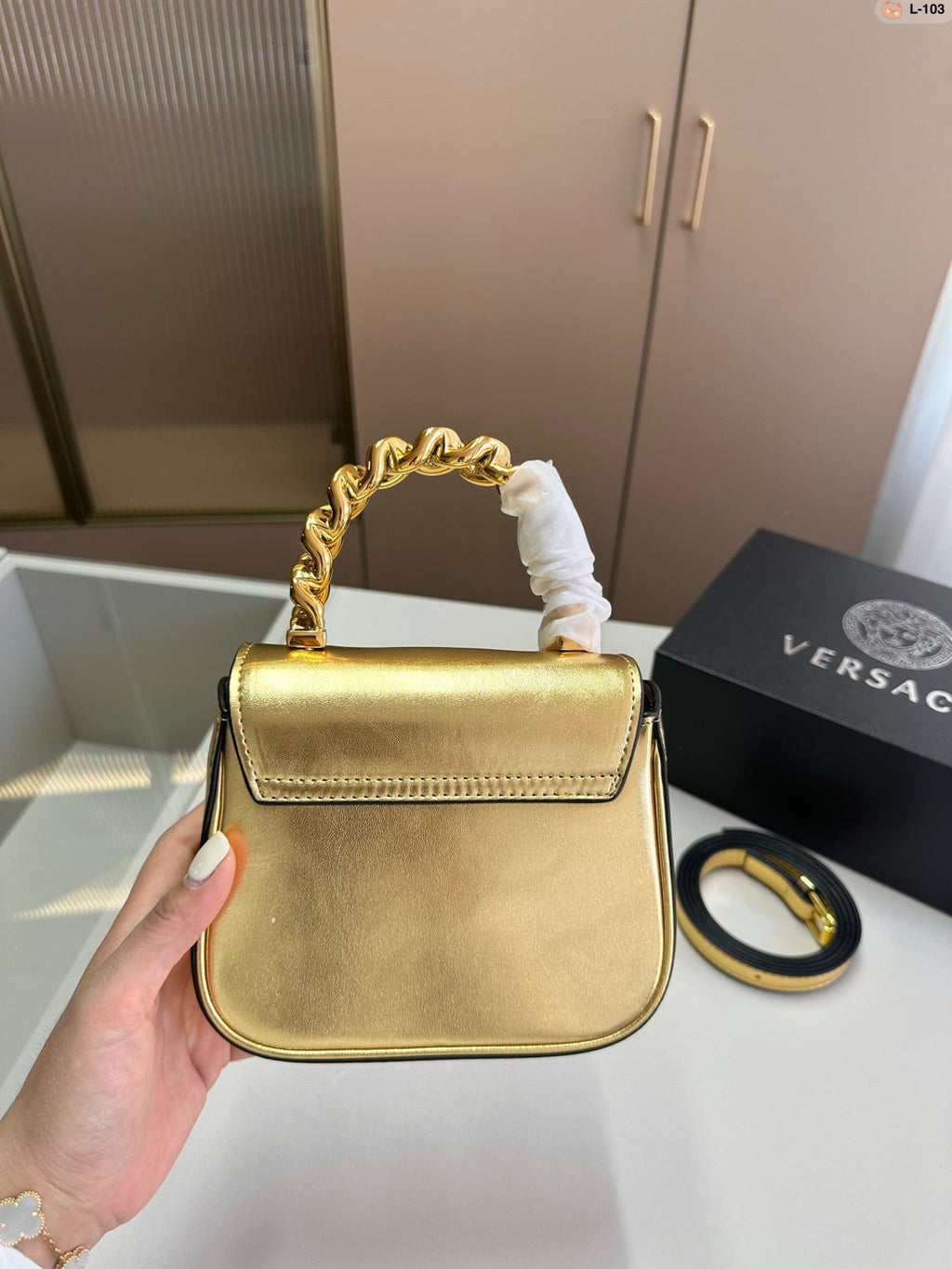Geantă Versace Mini aurie