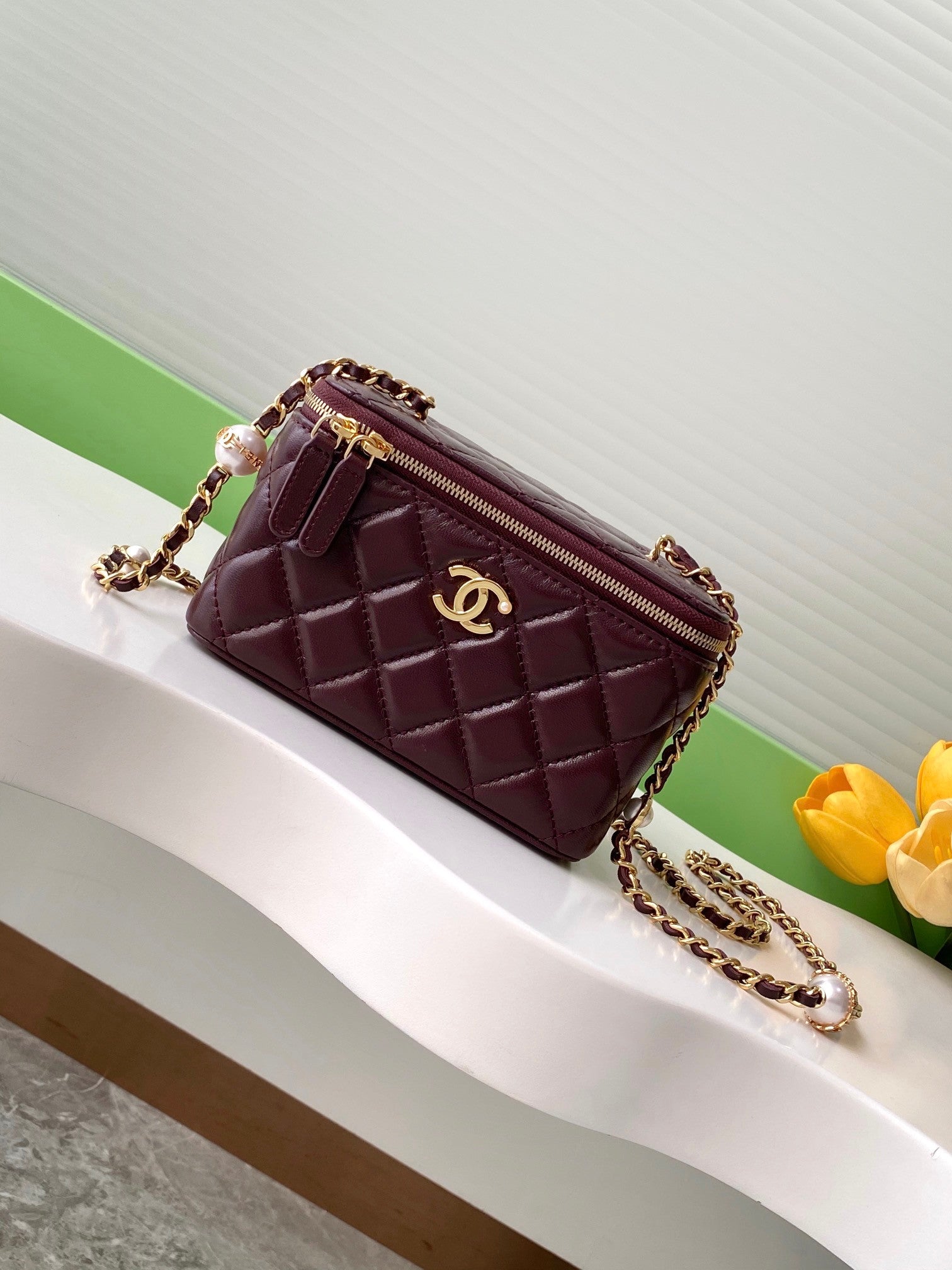 Chanel 24k Handbag Leather Purse