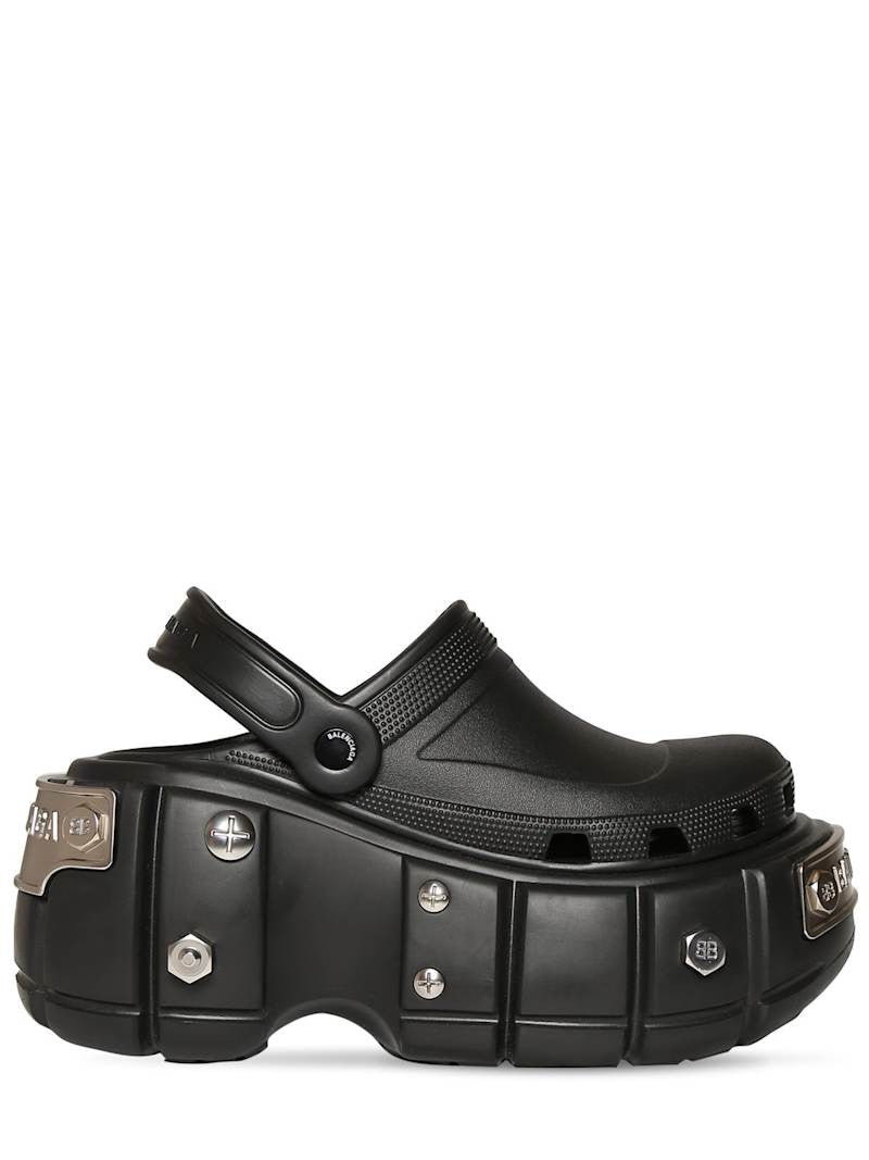 Balenciaga Mule Crocs In  Black