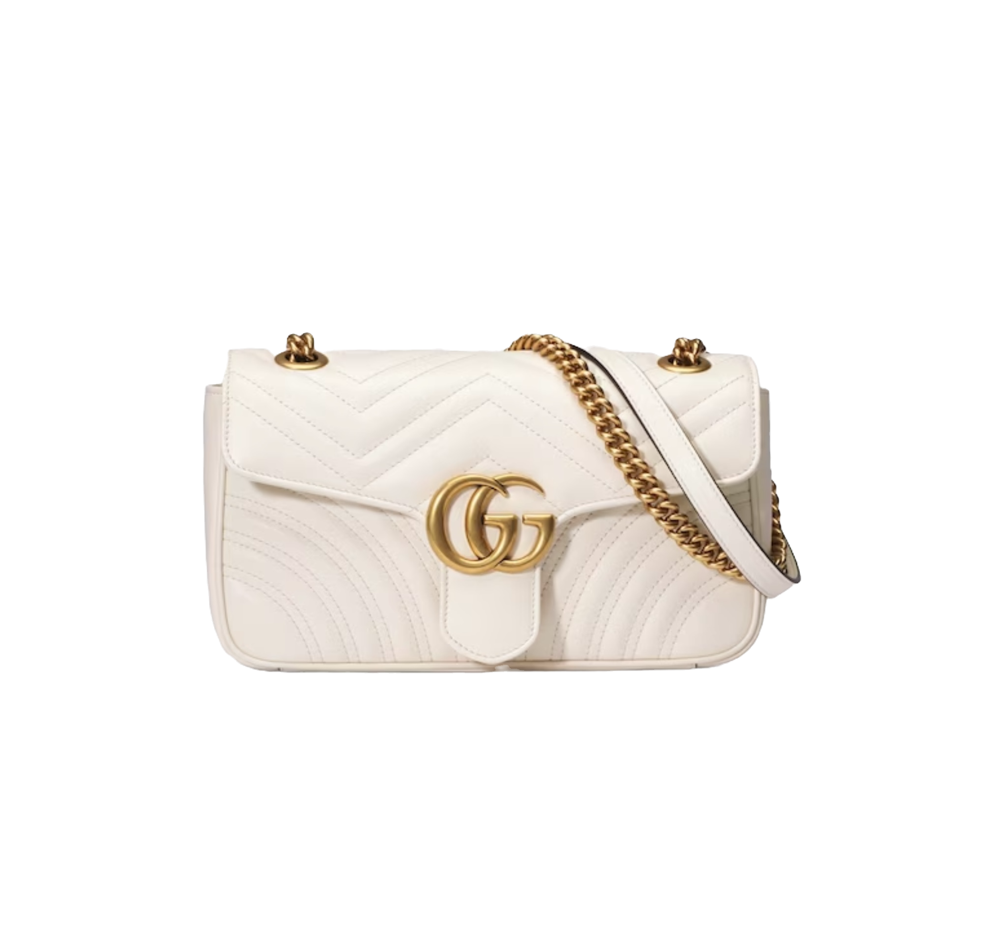 Gucci marmont white clutch