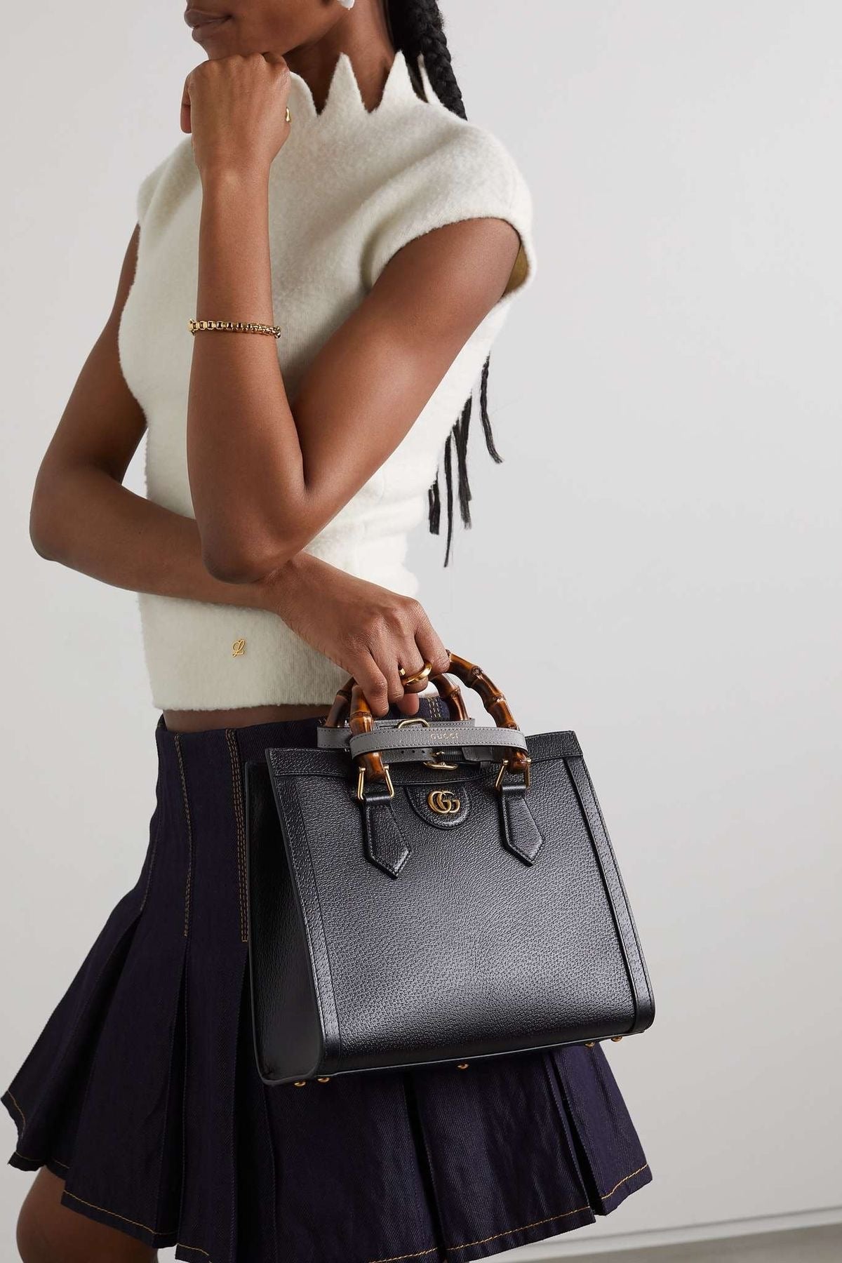 Gucci Diana Medium Tote Bag Black