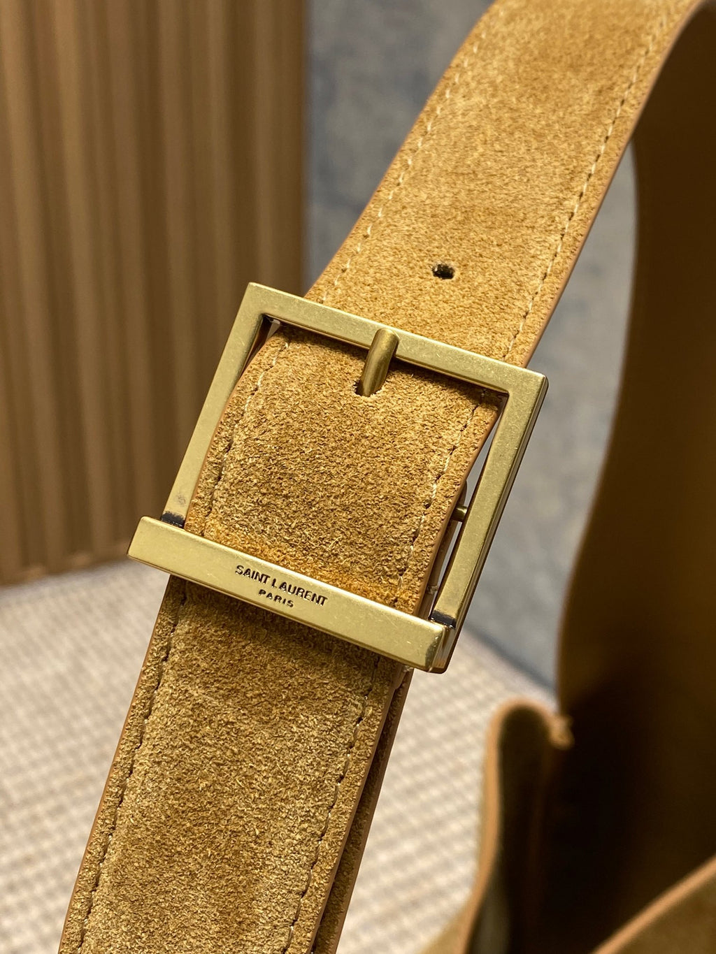 YSL Supple large in suede