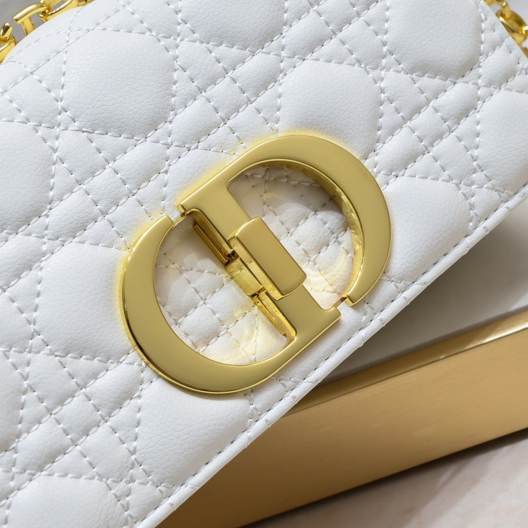 Dior Caro Bag In White