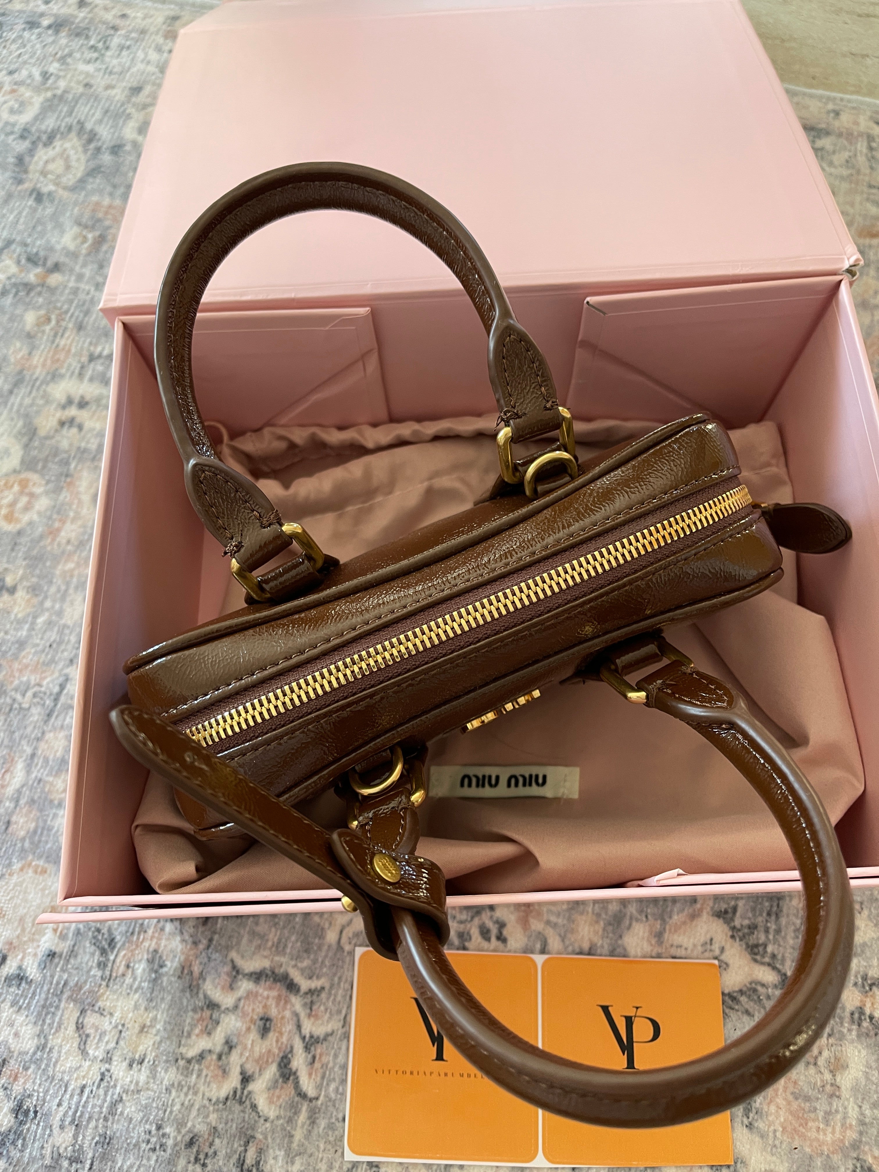 Miu Miu brown leather bag