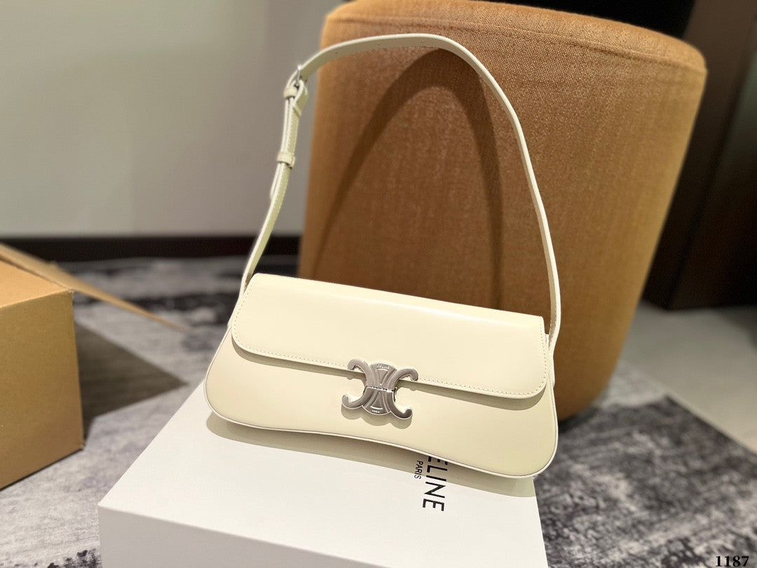 Celine Lola Bag In White