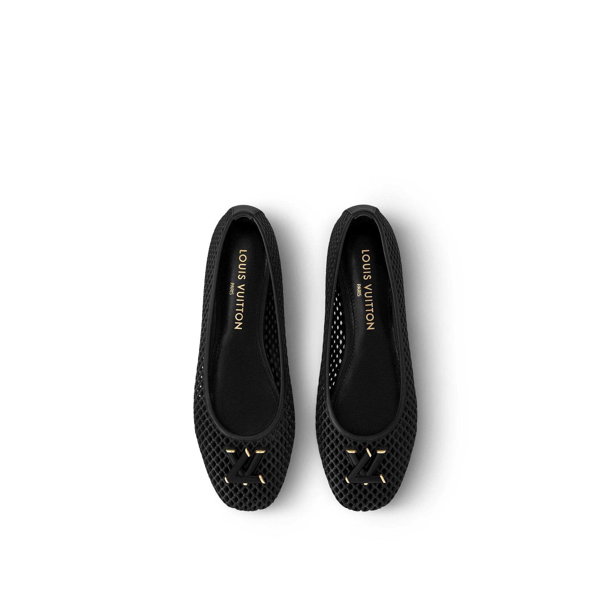 LV ballet flats black
