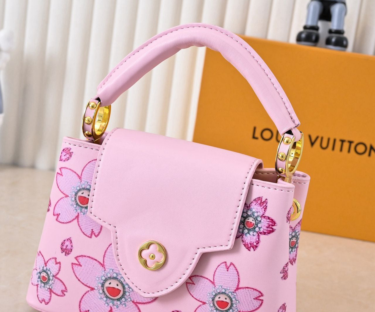 Louis Vuitton capucines pink