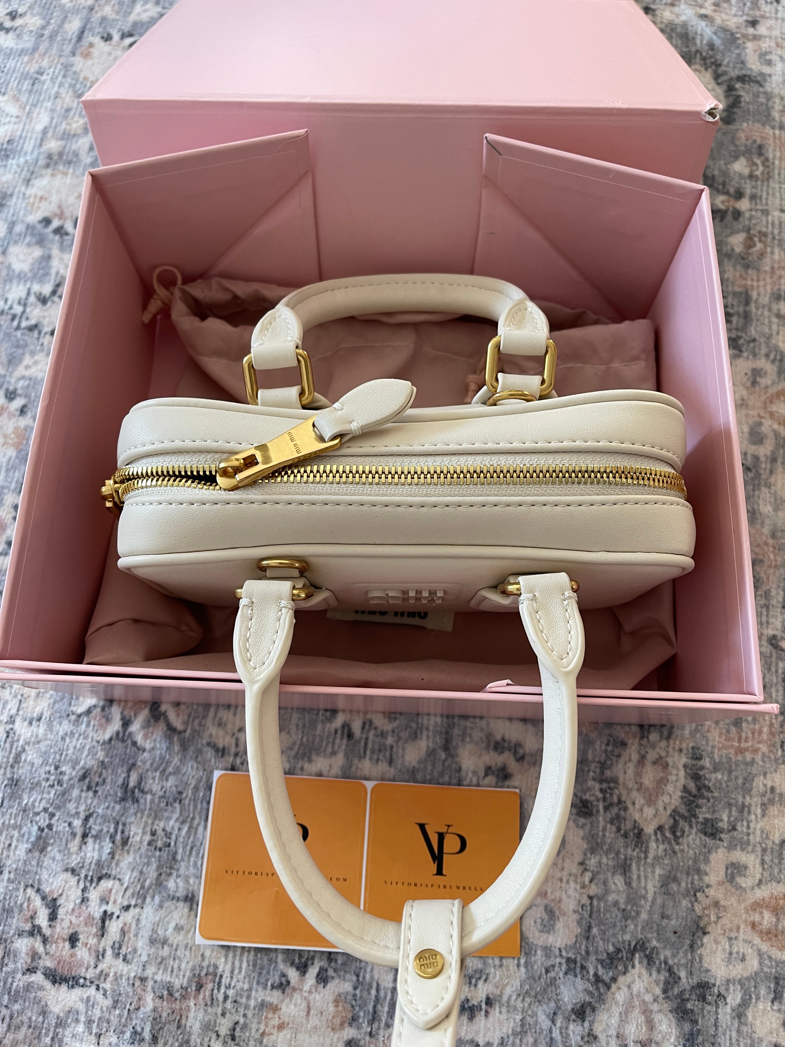 Miu Miu Arcadie white bag