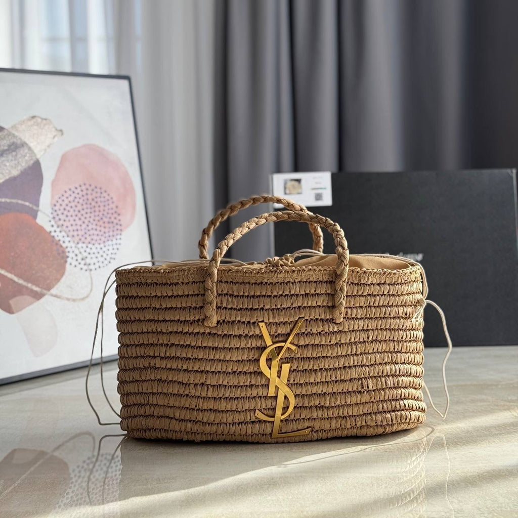 YSL straw bag