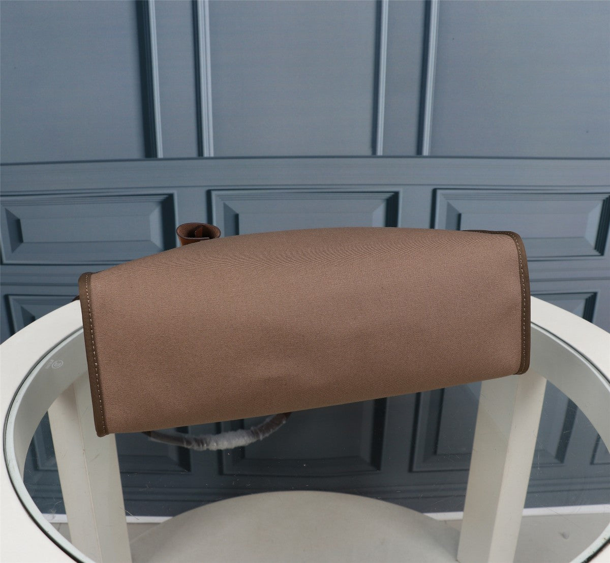 Hermes Herbag tan canvas