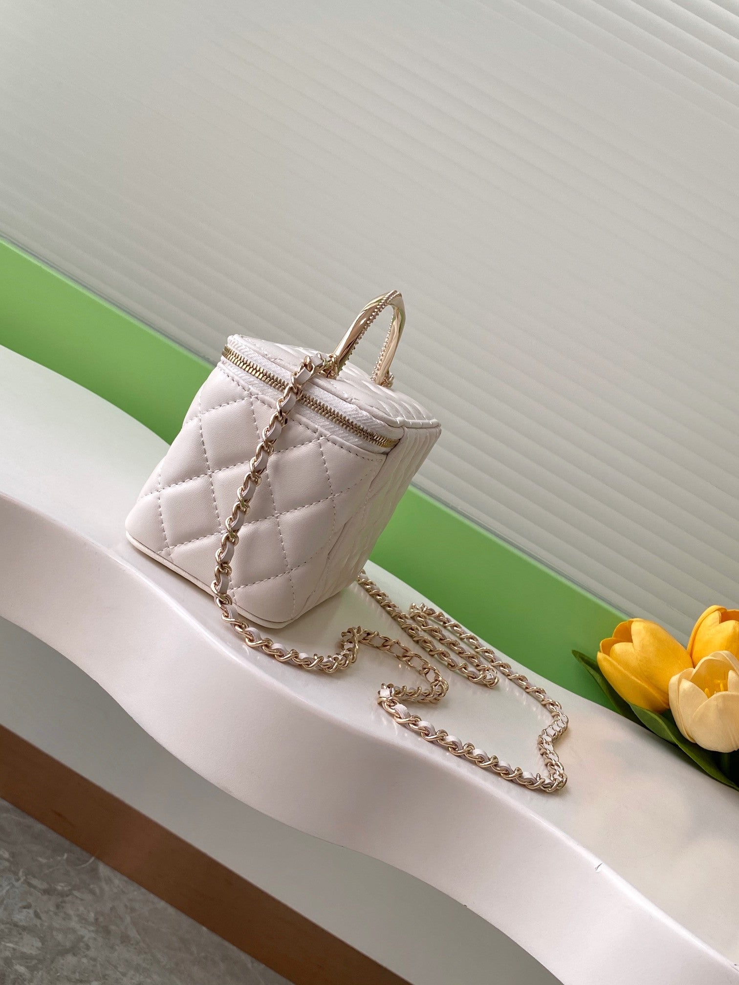 Chanel Vanity Case in White