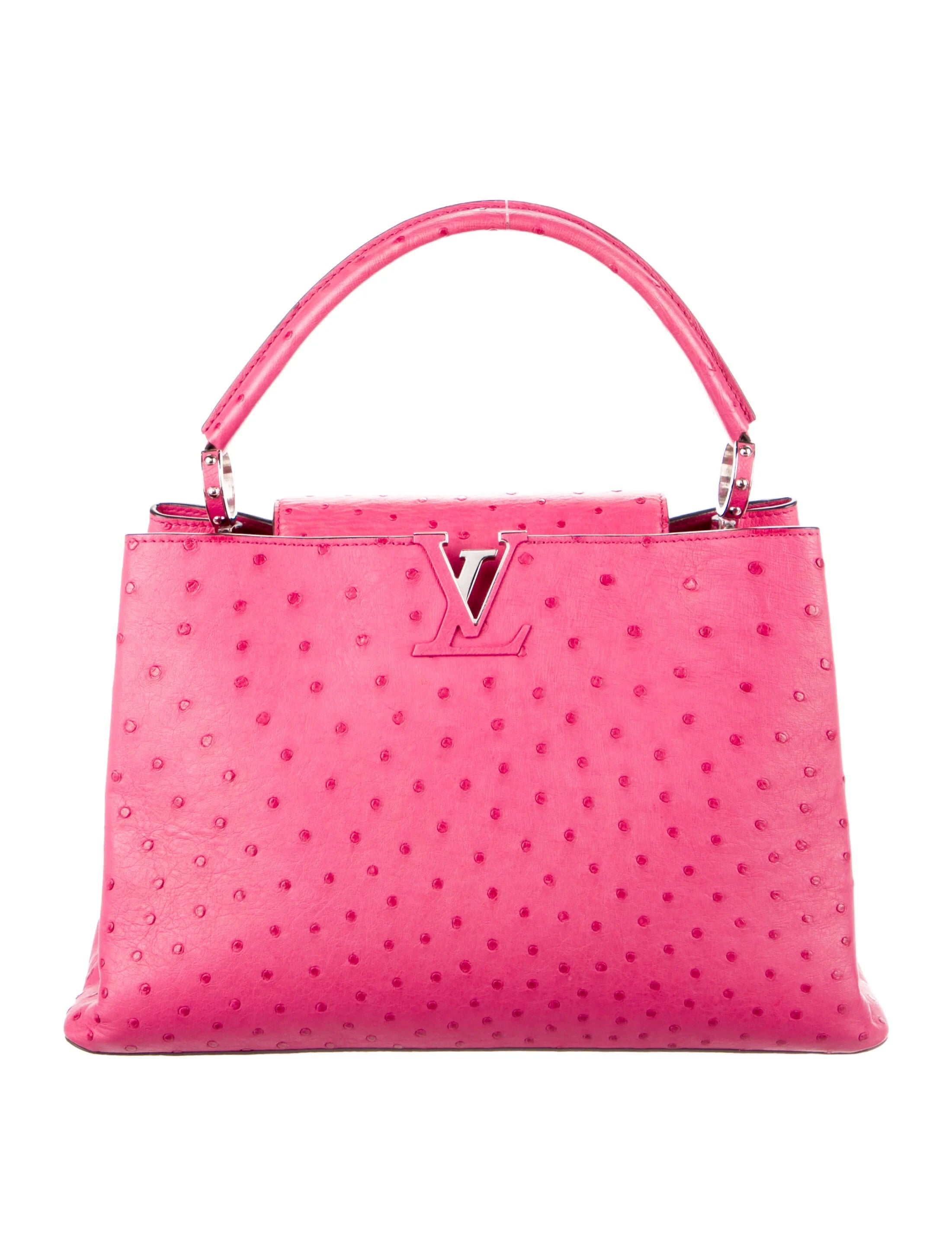 Louis Vuitton Capucines In Ostrich
