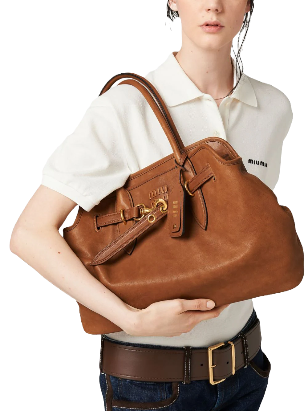 Miu Miu Aventure Nappa Leather Bag