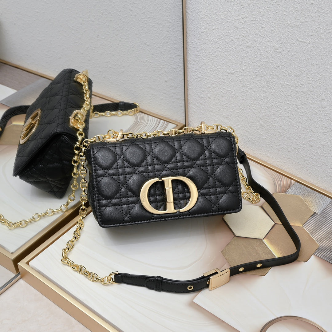 Dior Caro Bag In Black