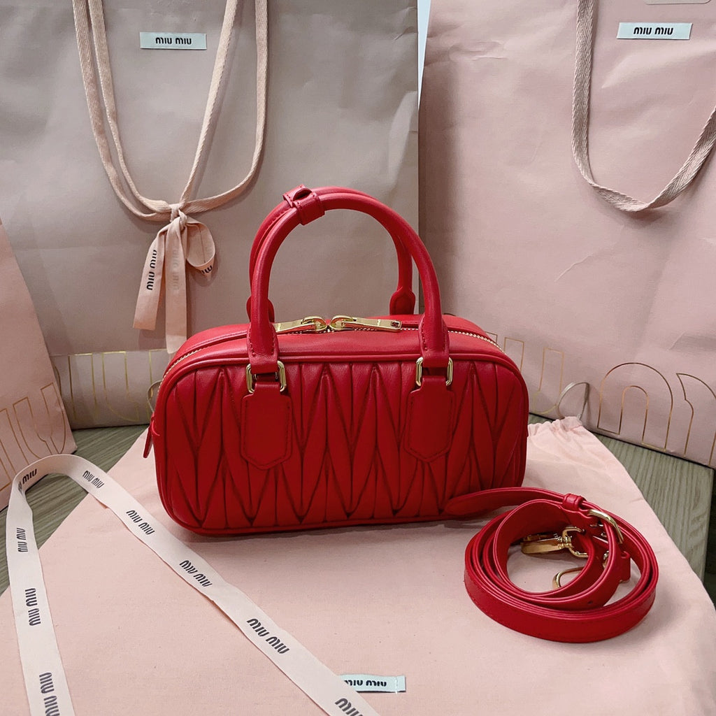 Miu Miu Metalasse red bag