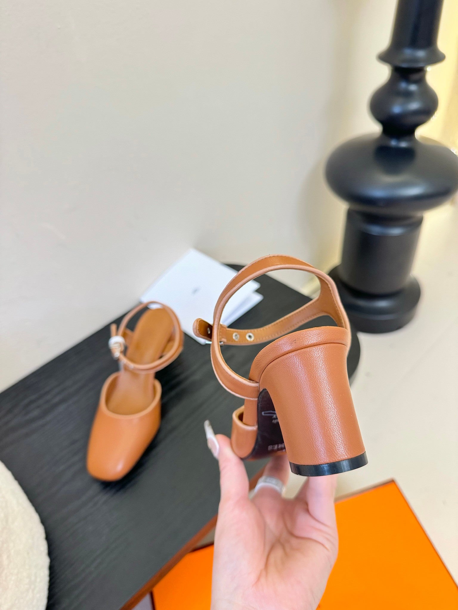 Hermes shoes tan