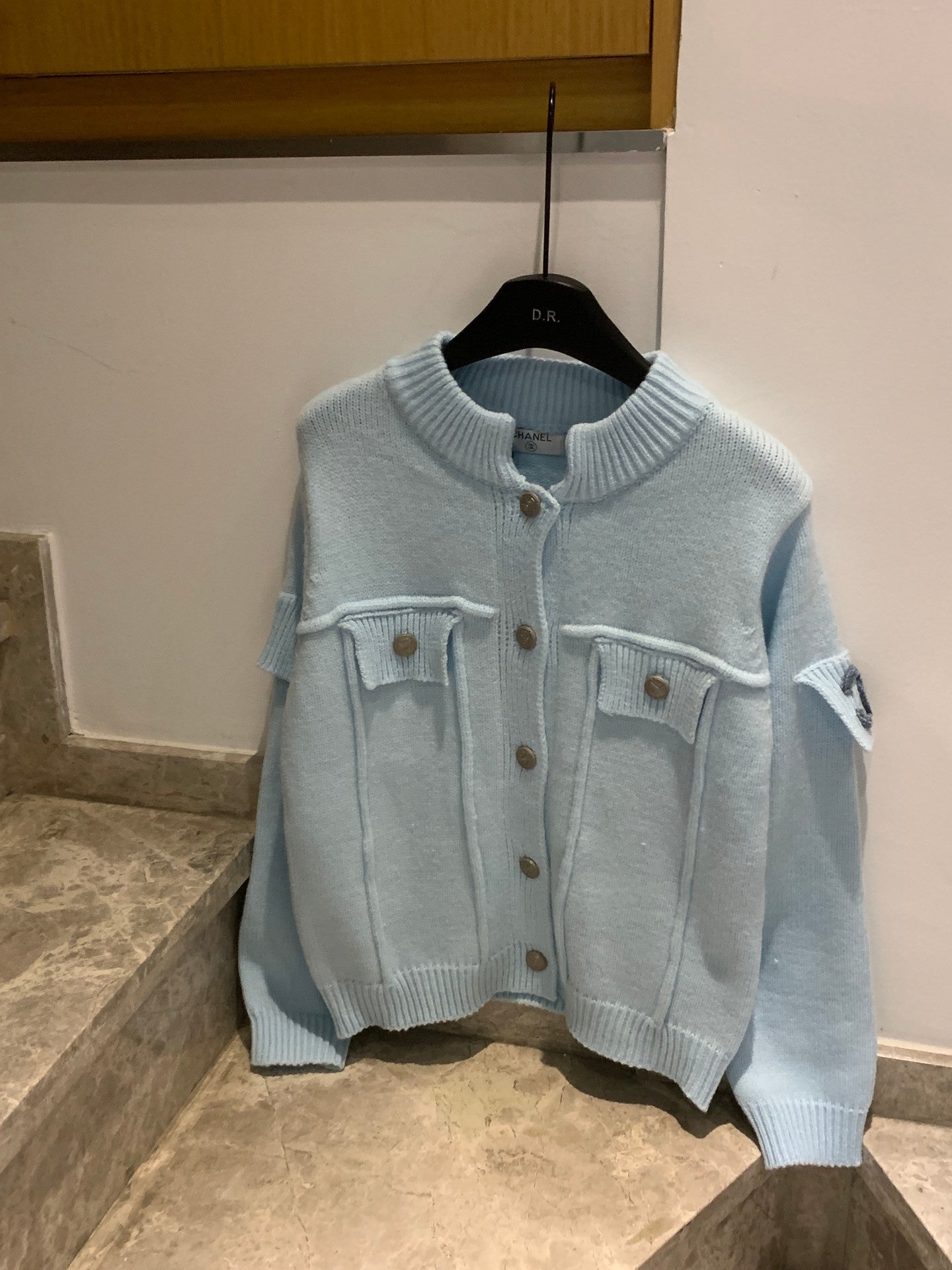 Chanel Cardigan In Blue