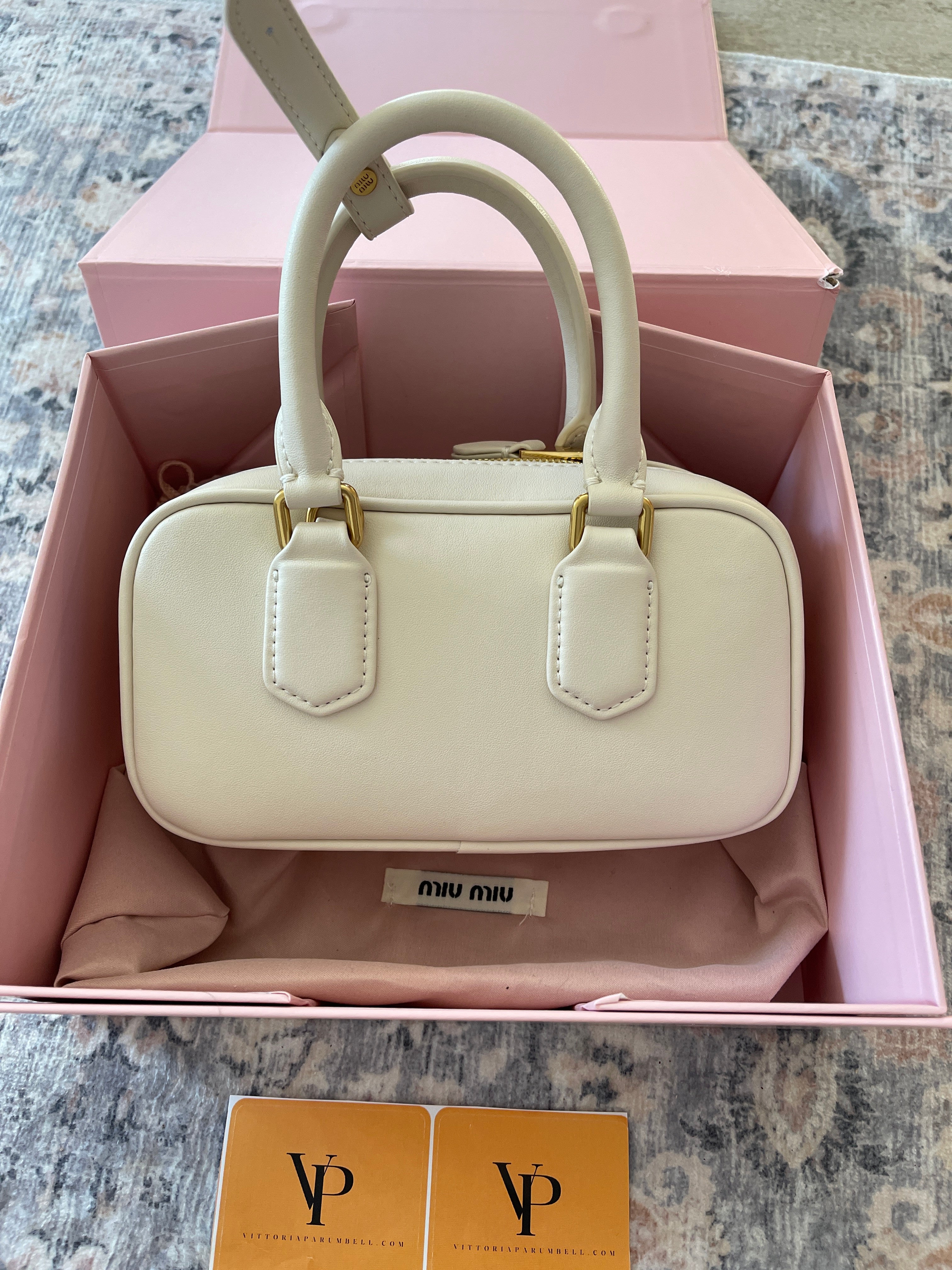 Miu Miu Arcadie white bag