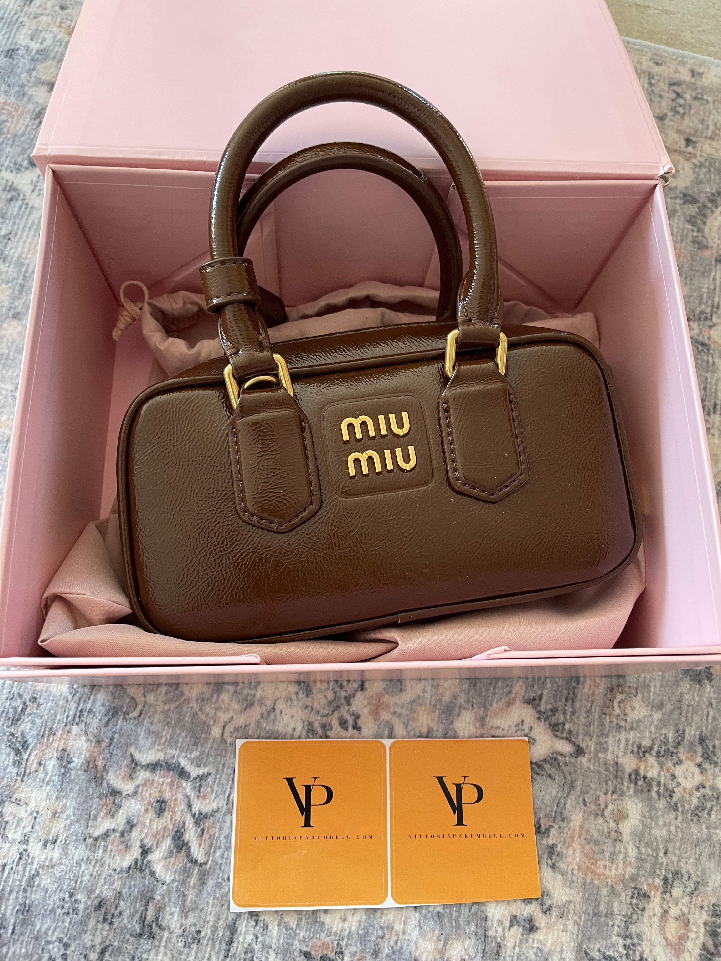 Miu Miu brown leather bag