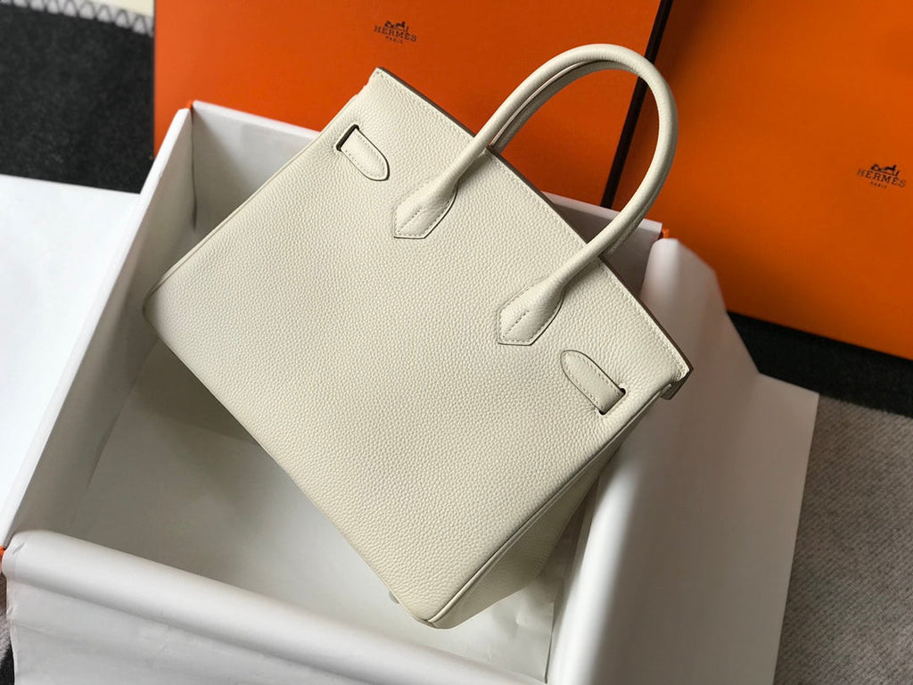 Geantă Hermes Birkin în alb