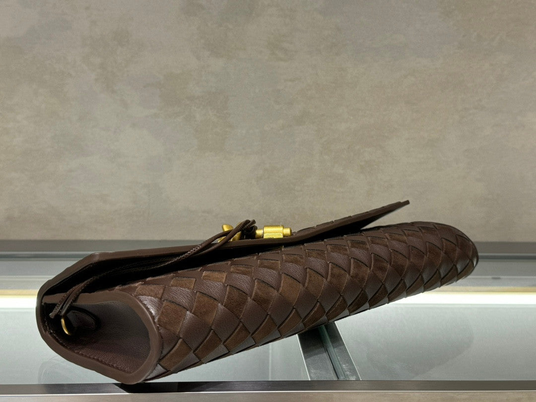 Bottega Veneta clutch brown