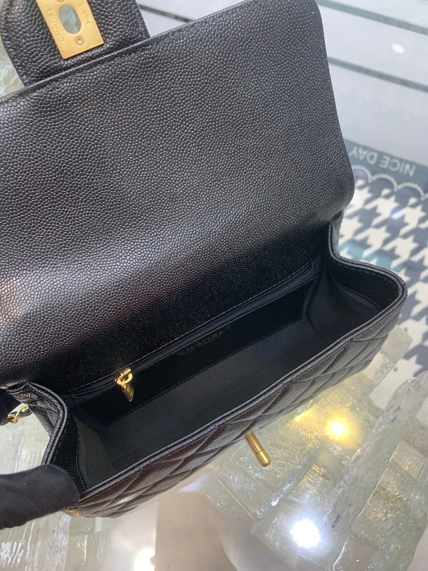 Chanel bag caviar