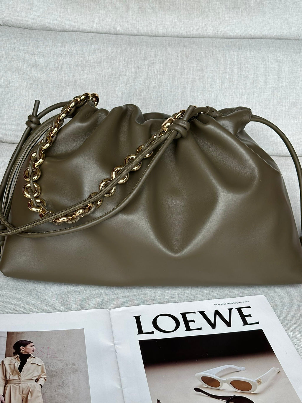 Loewe leather bag flamenco