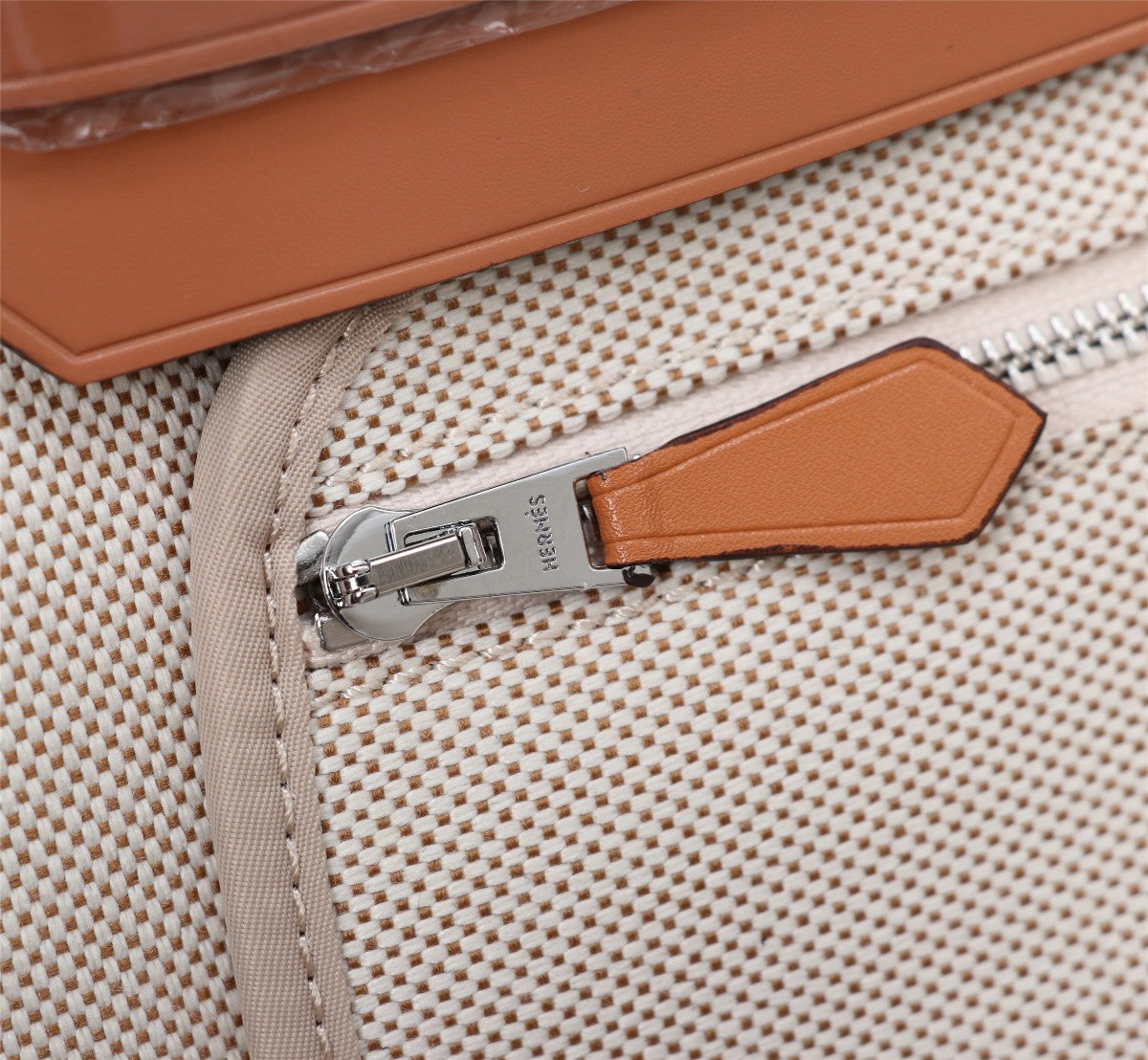 Hermes Herbag cream canvas