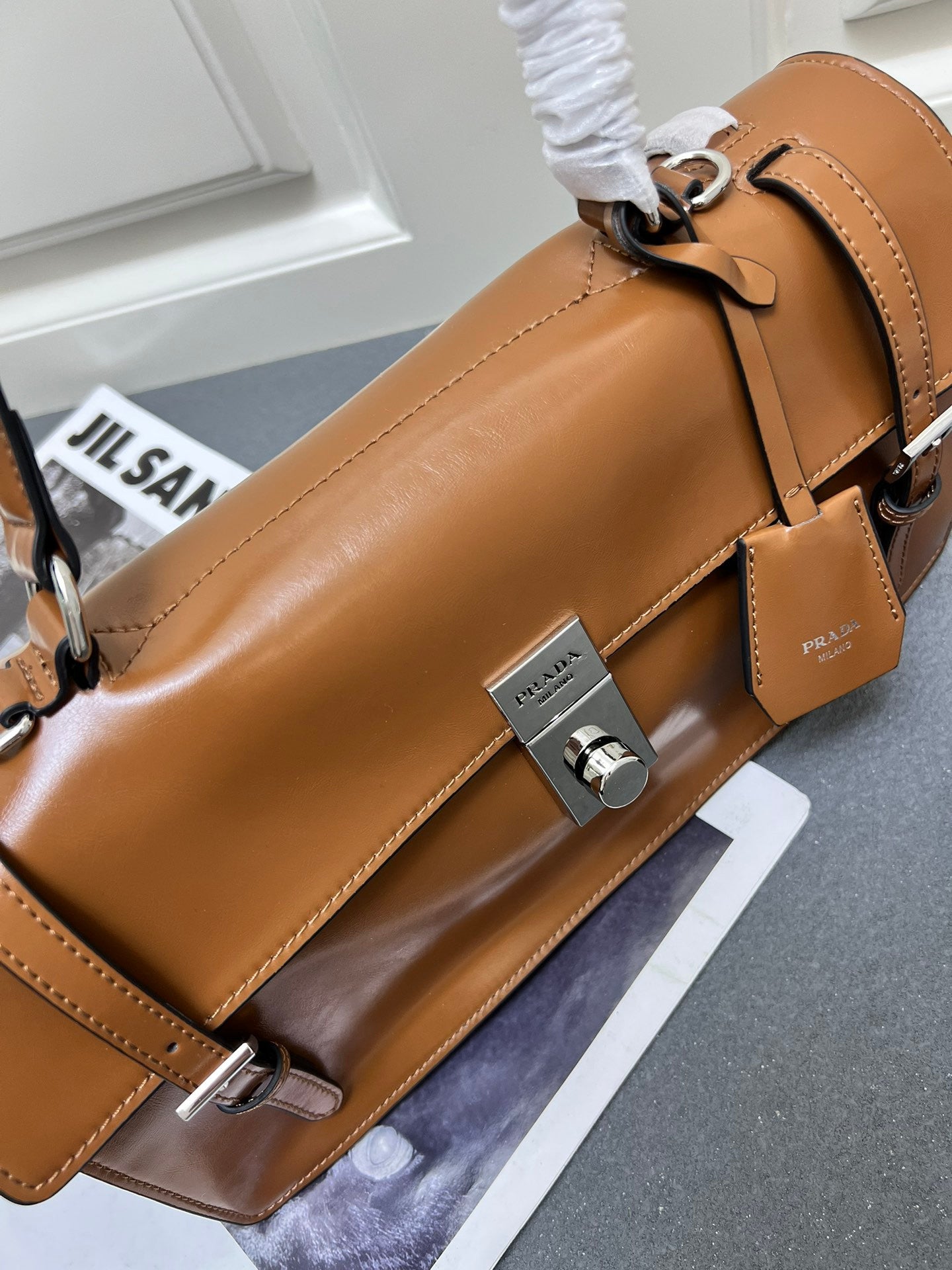 Prada brown leather bag