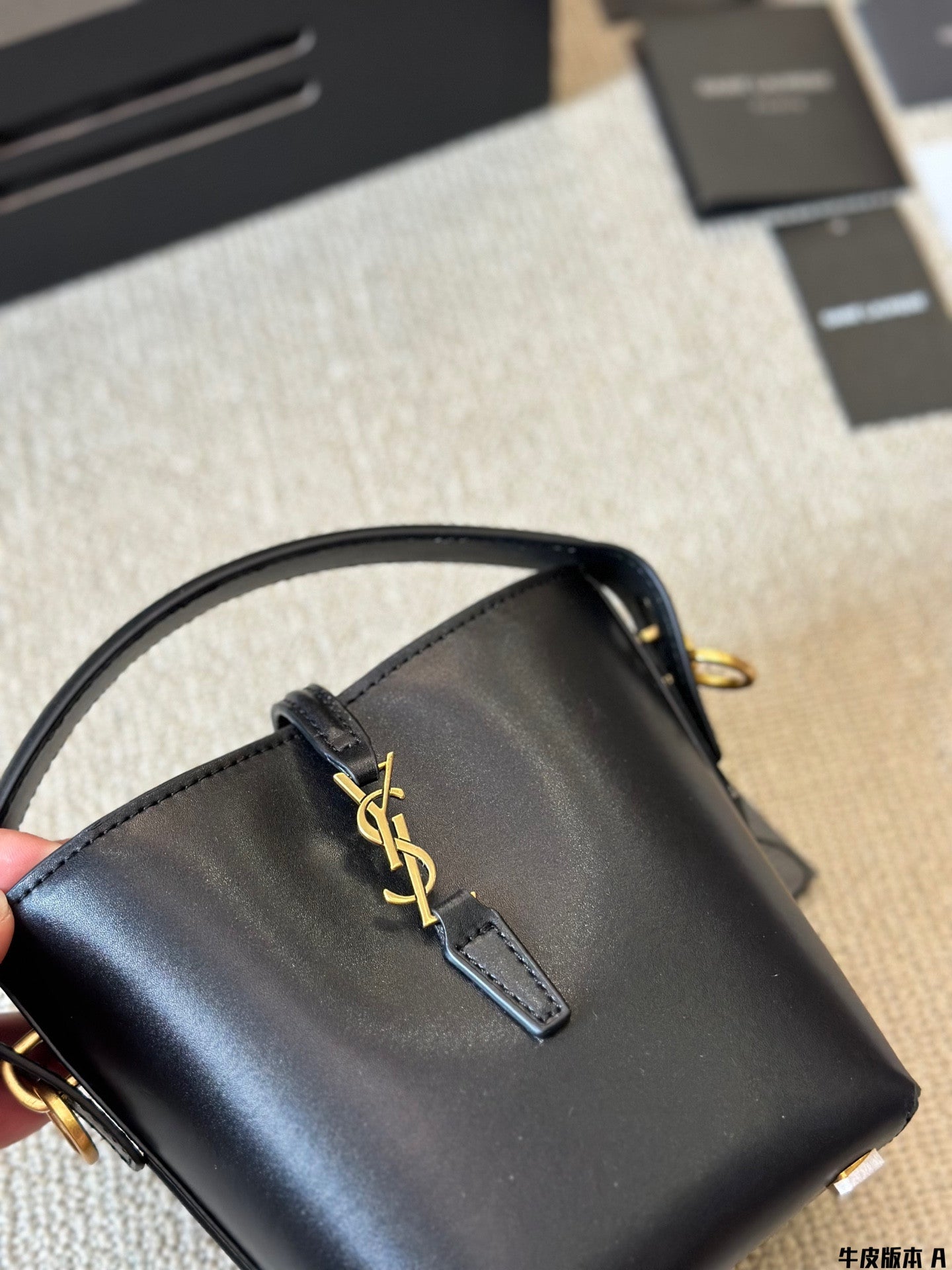 YSL Le 37 Mini In Shiny Leather