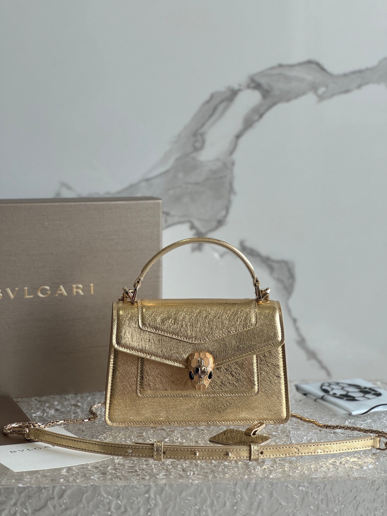 Bvlgari Serpenti Bag in gold