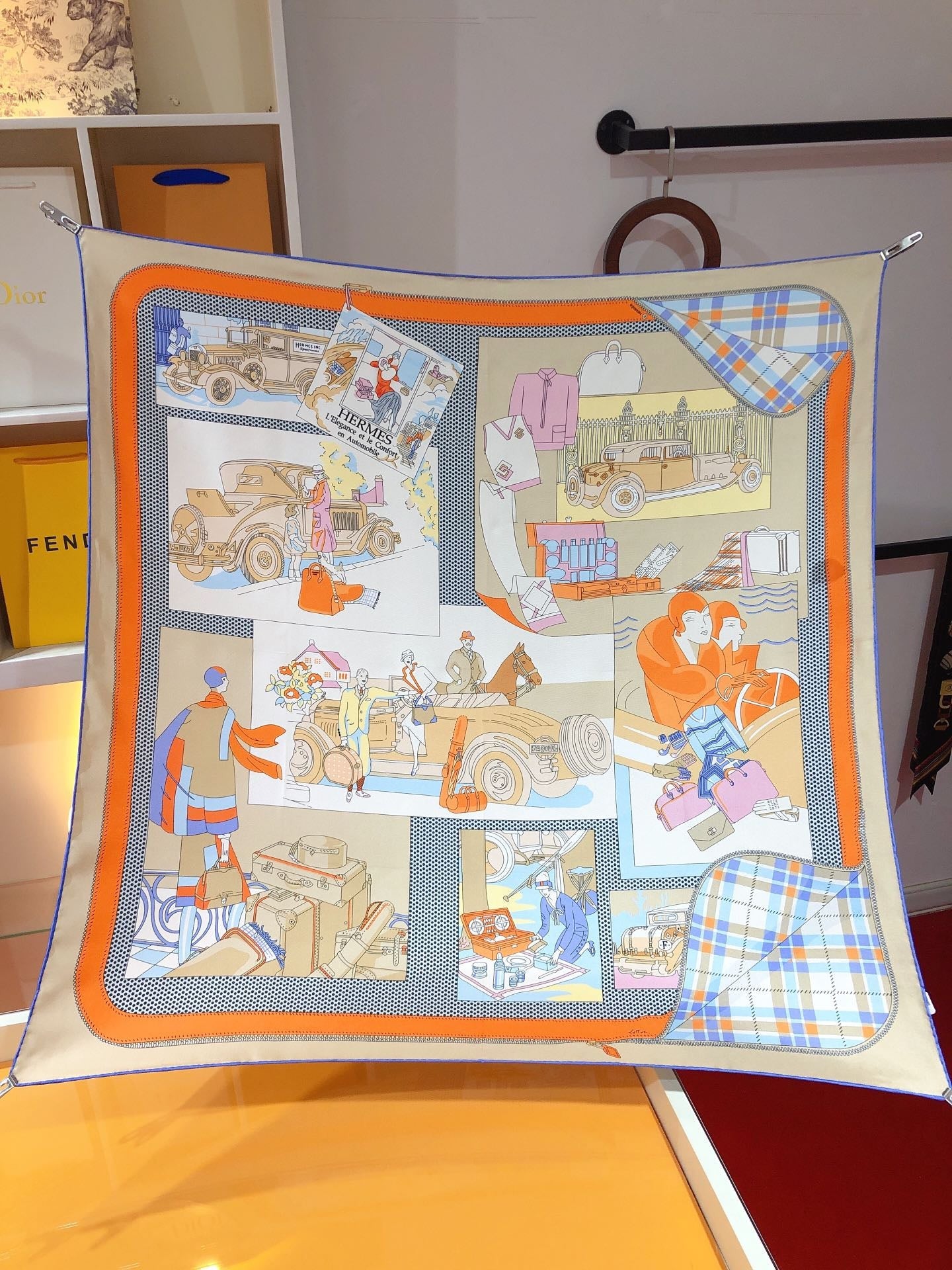 Hermes silk shawl