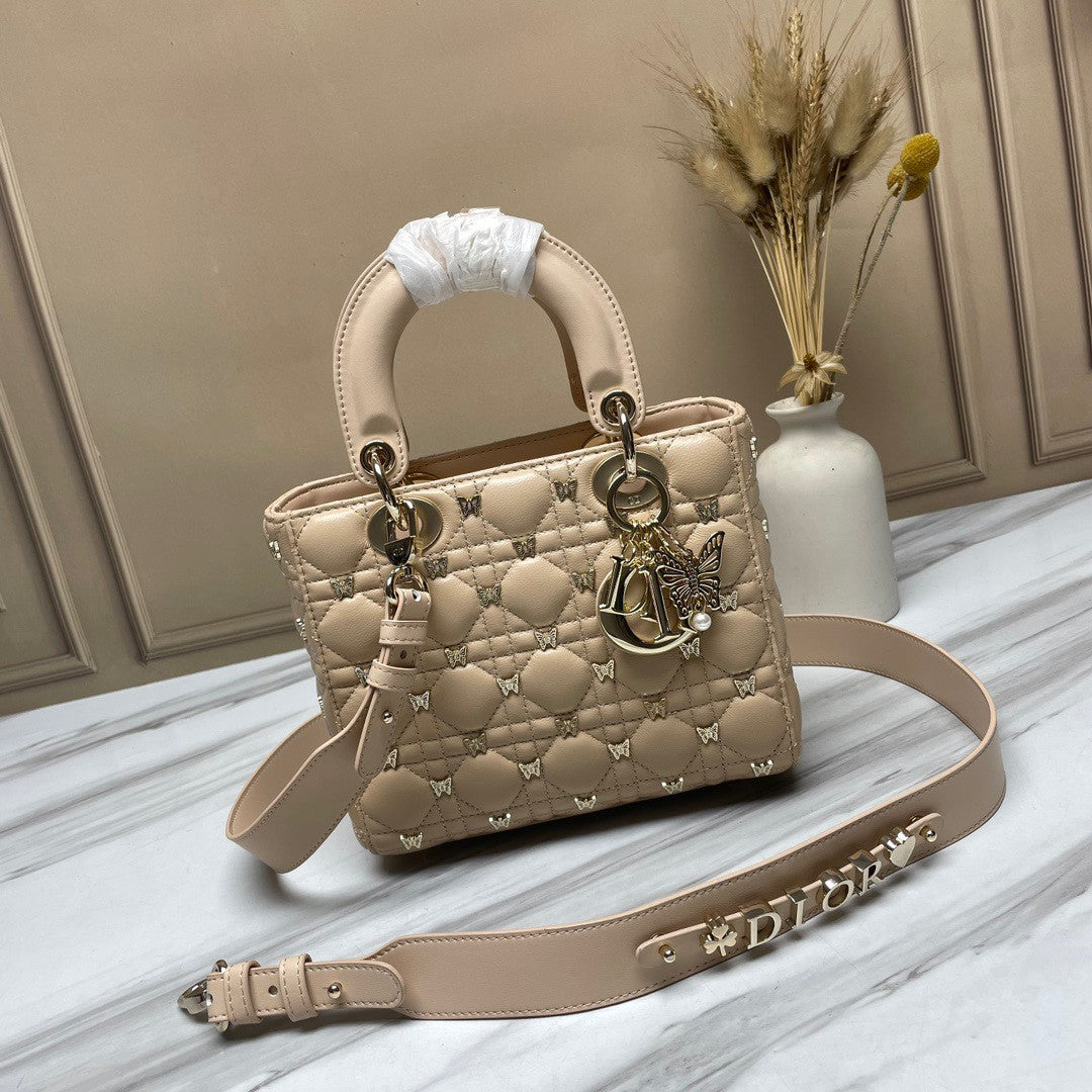 Small Dior Bag With Butterfly Cannage