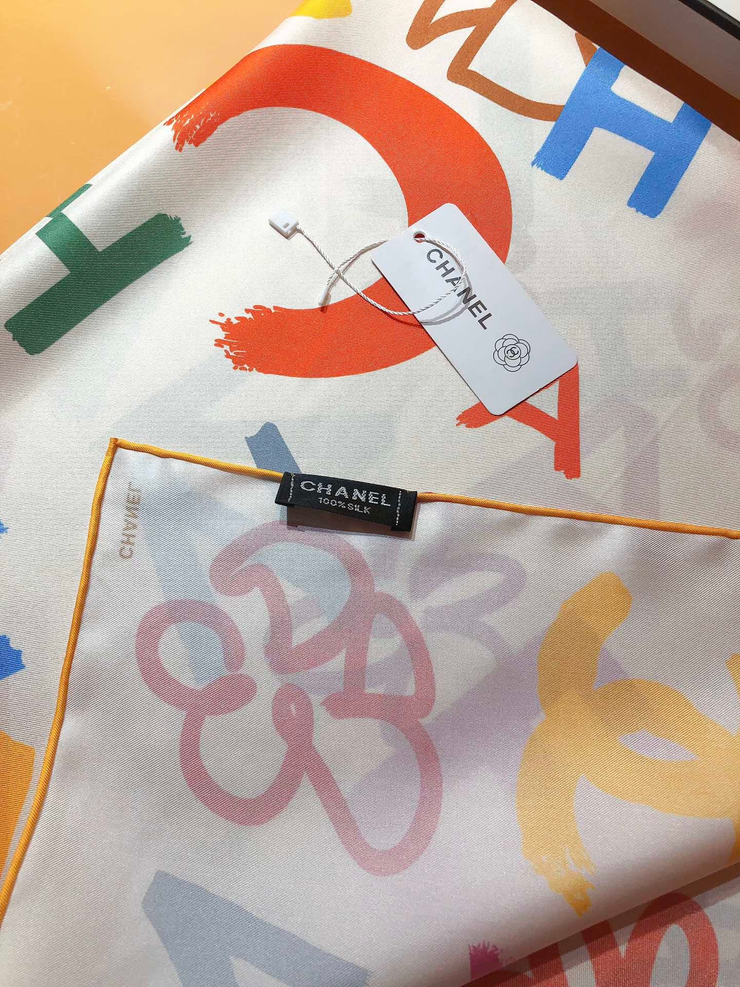 Chanel scarf silk