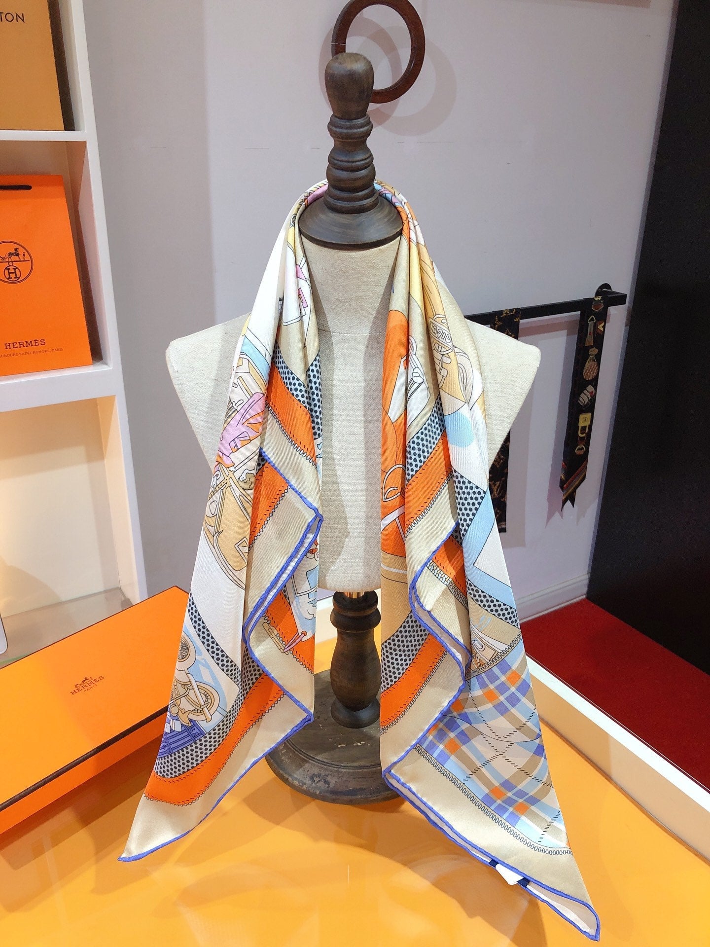 Hermes silk shawl