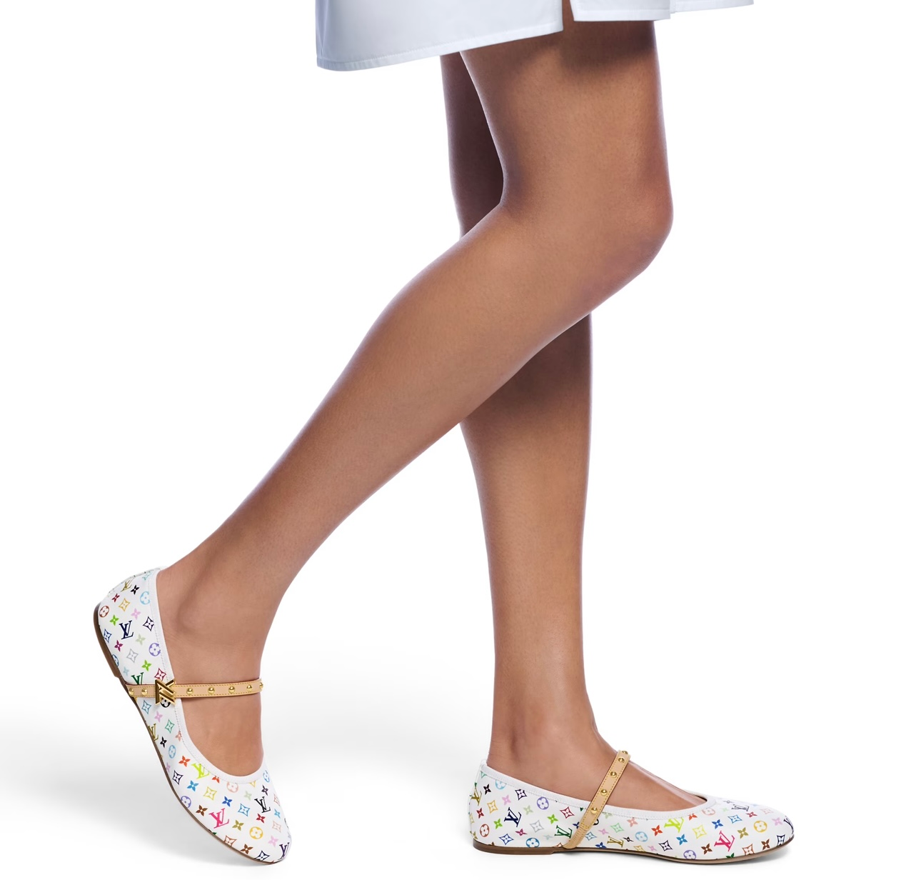 LV flat ballerina